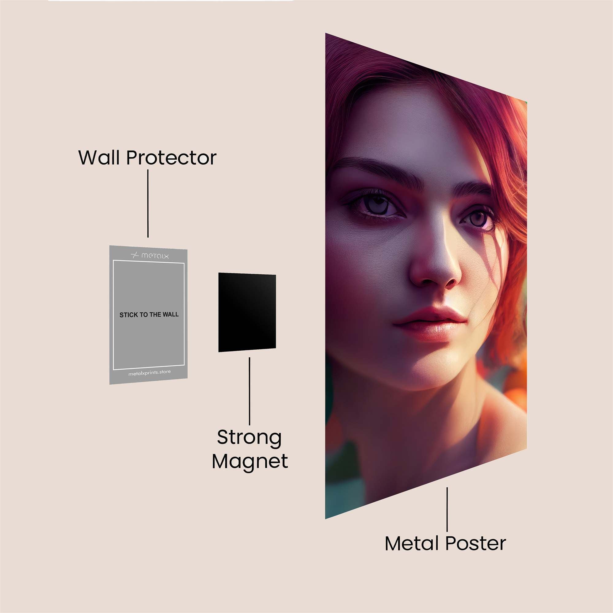 Mystic Aura Safe Wall Magnetic / M