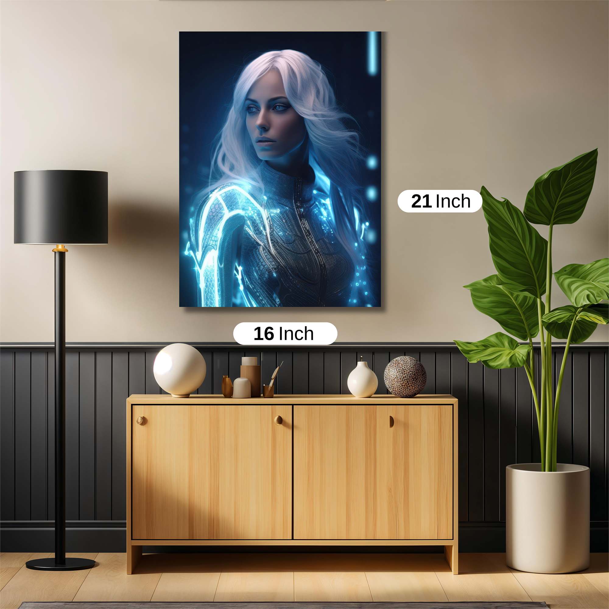 Cyber Serenity Safe Wall Magnetic / M