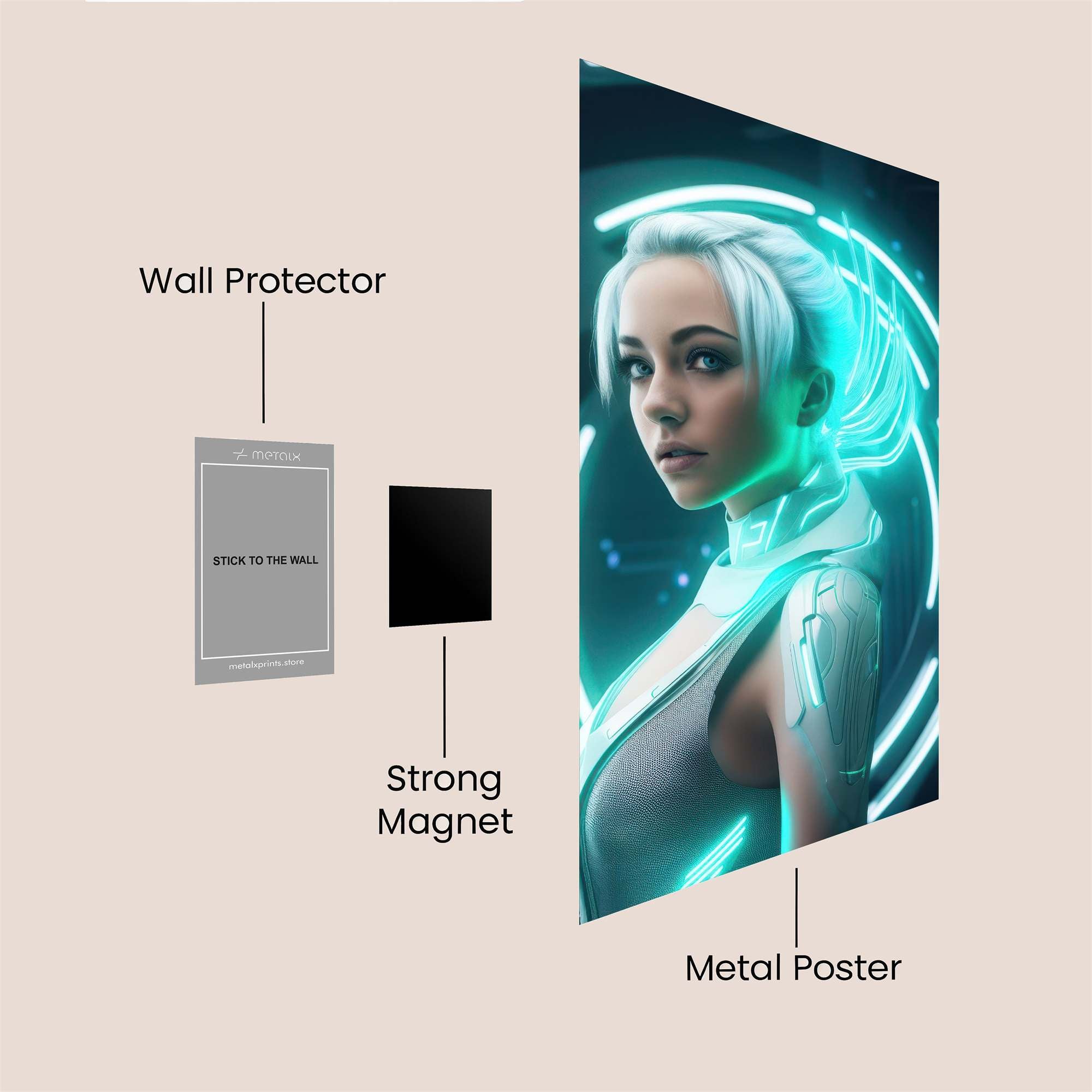 Cyber Enigma Safe Wall Magnetic / M