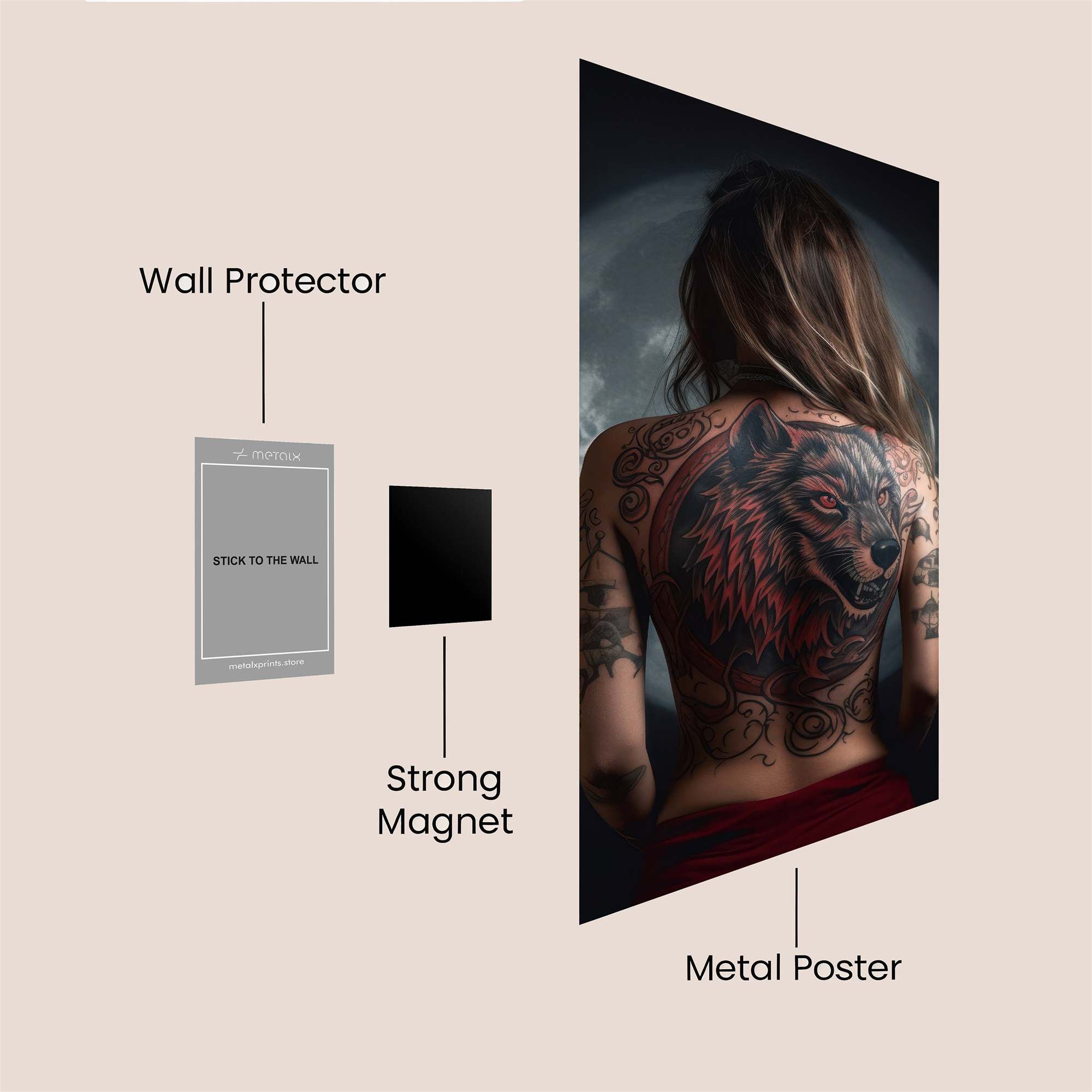 Luna Ferocity Safe Wall Magnetic / M