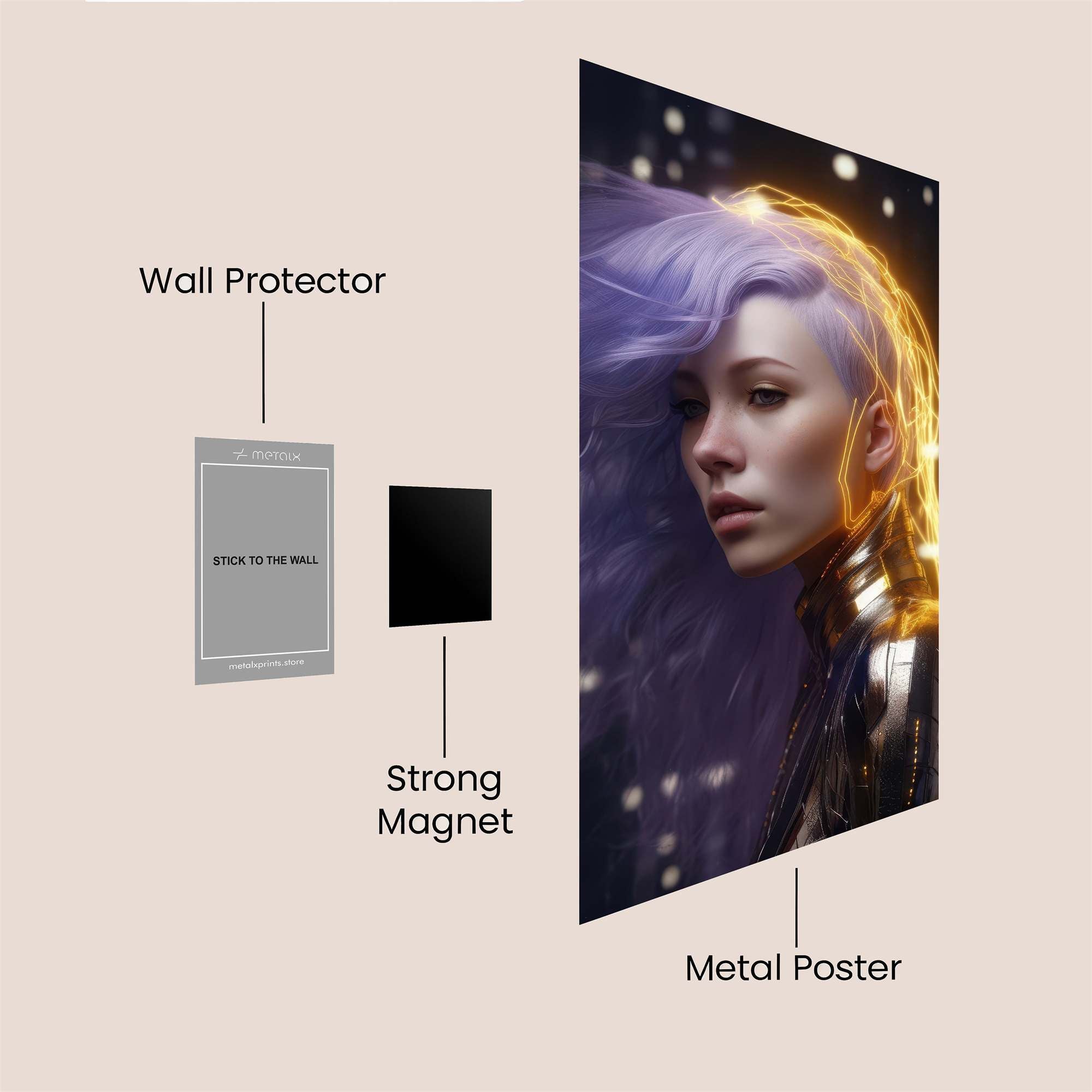 Neon Enigma Safe Wall Magnetic / M