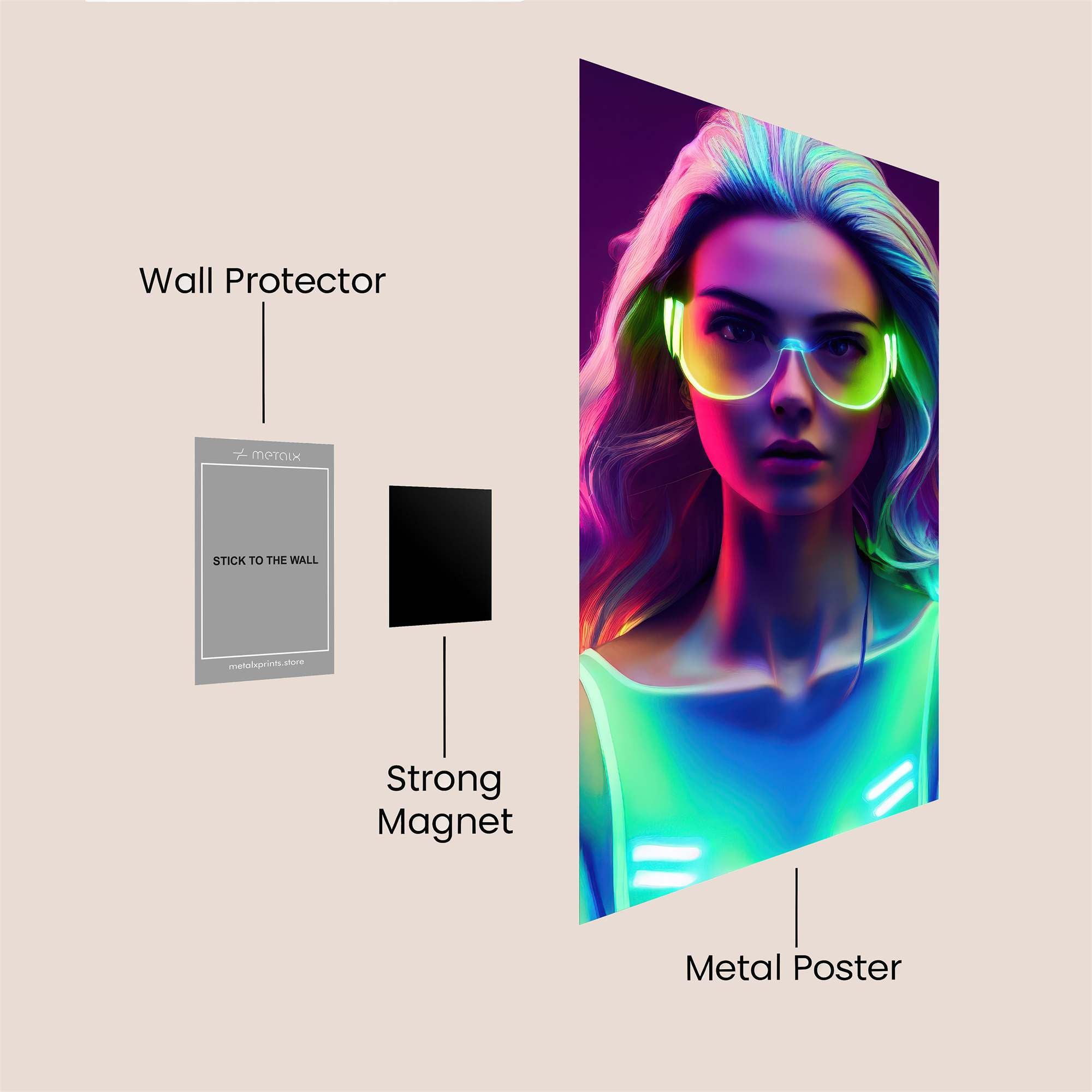 Neon Enigma Safe Wall Magnetic / M