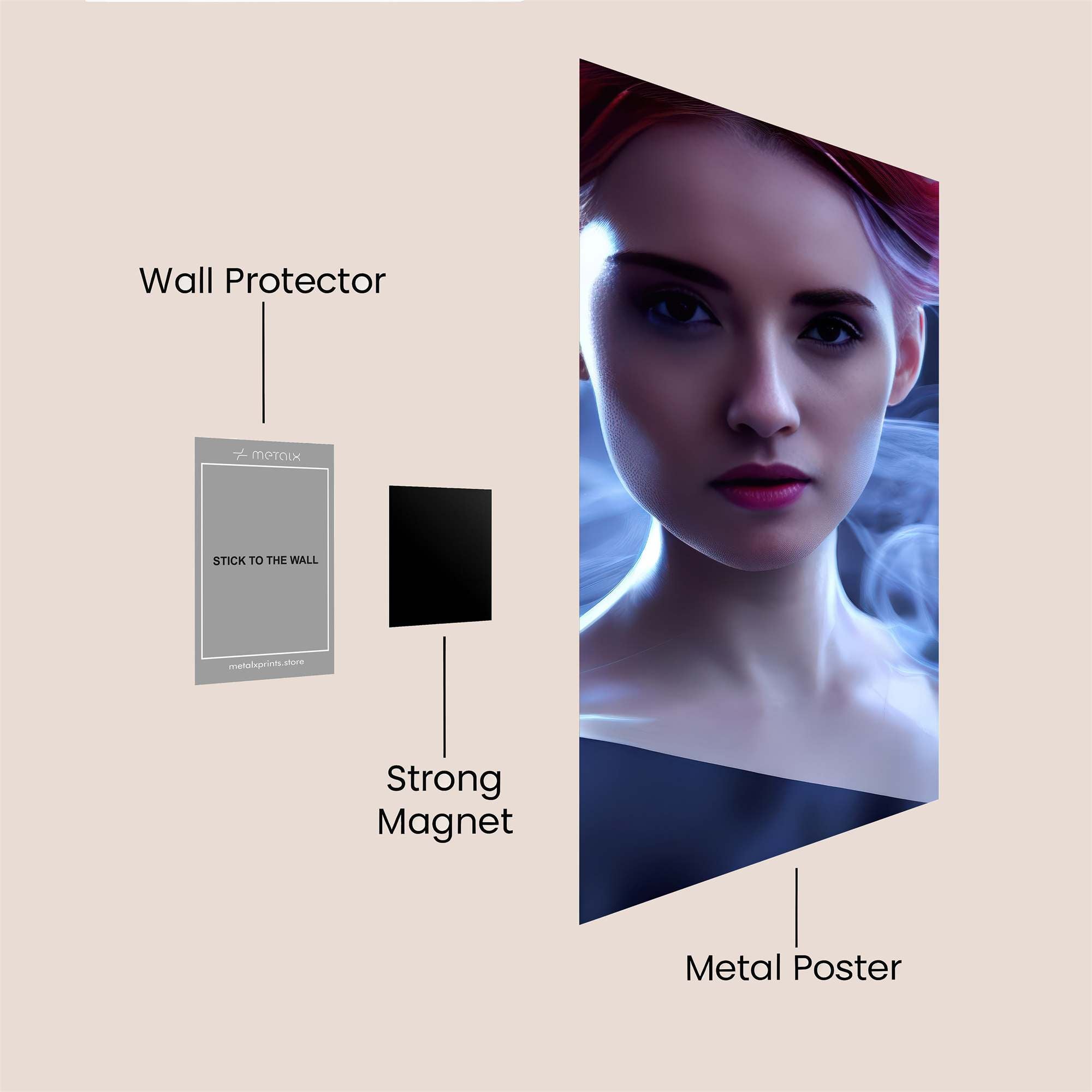 Mystic Aura Safe Wall Magnetic / M