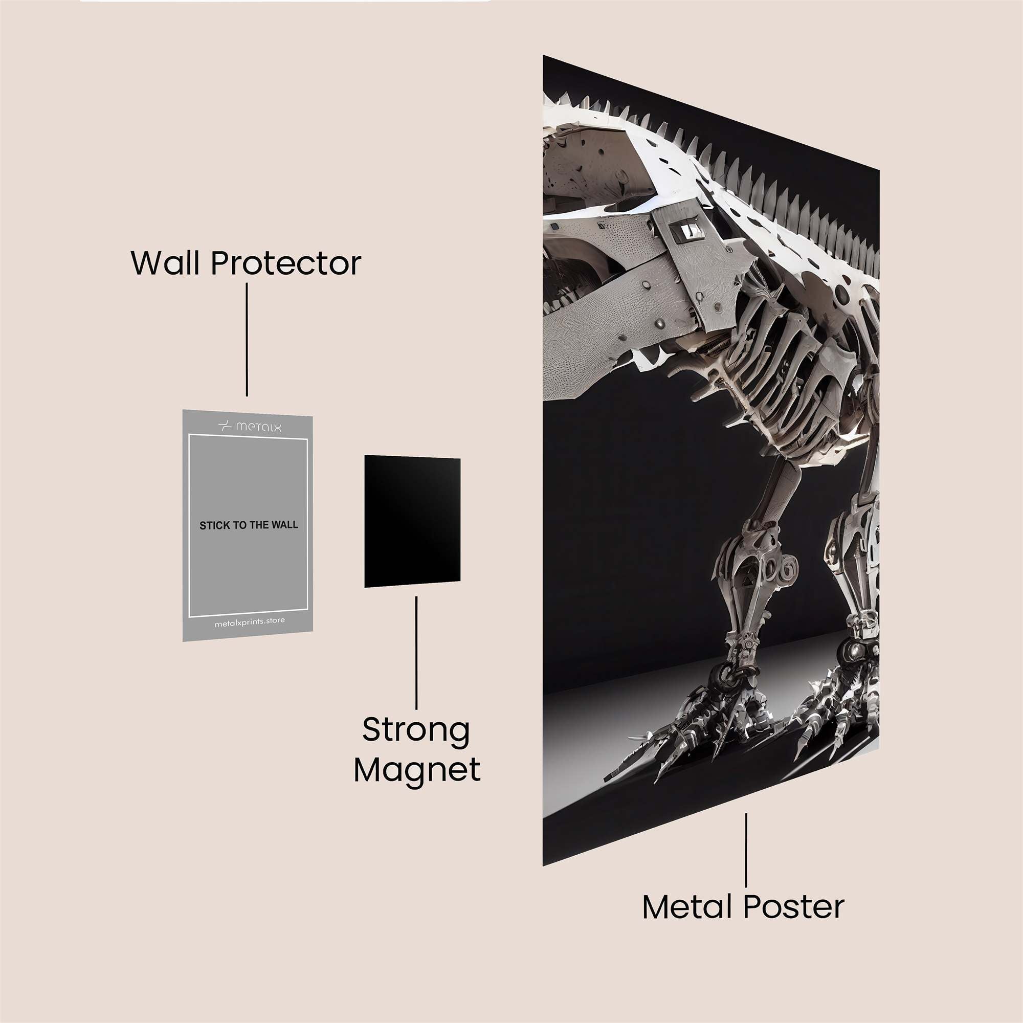 Mecha Rex Safe Wall Magnetic / M