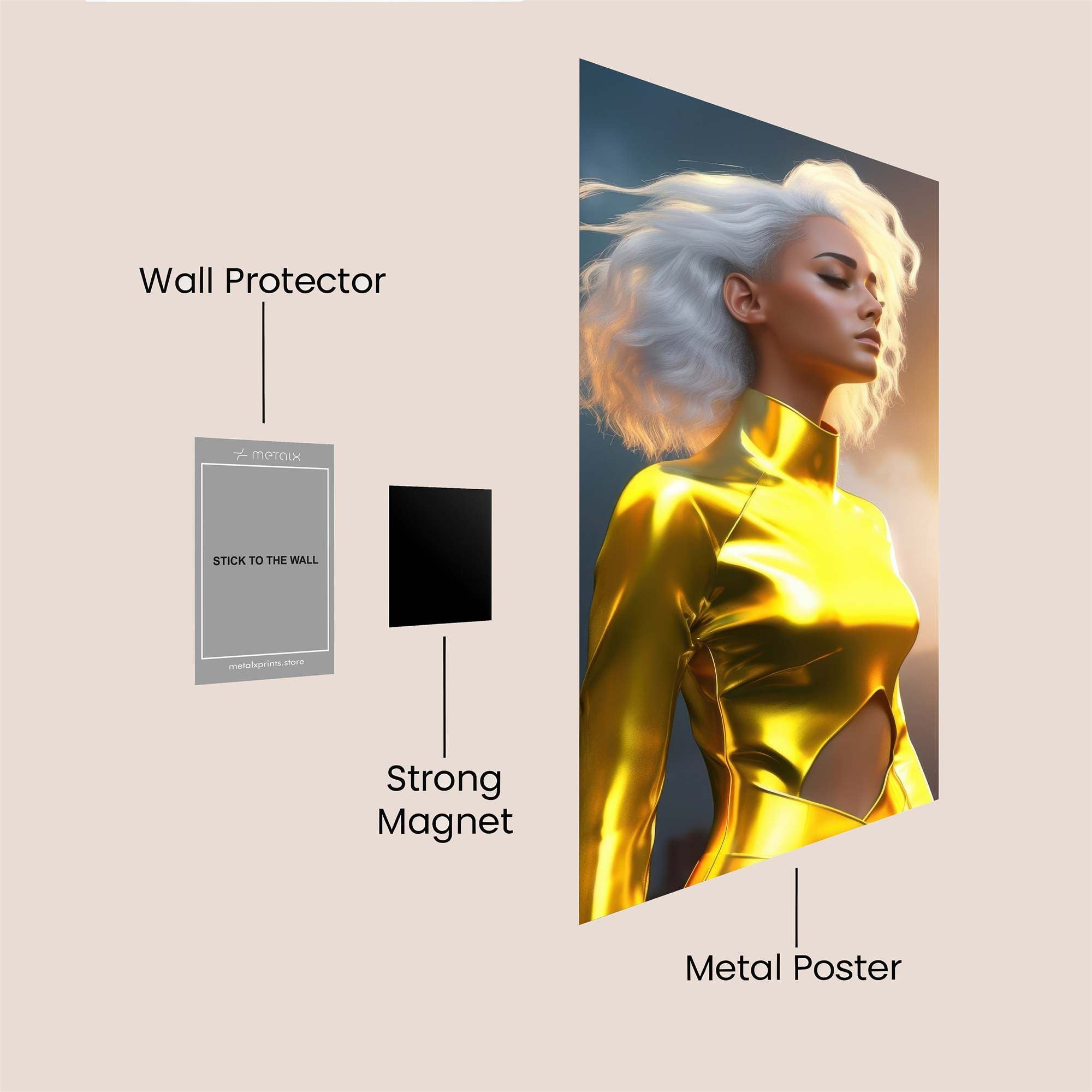 Golden Radiance Safe Wall Magnetic / M
