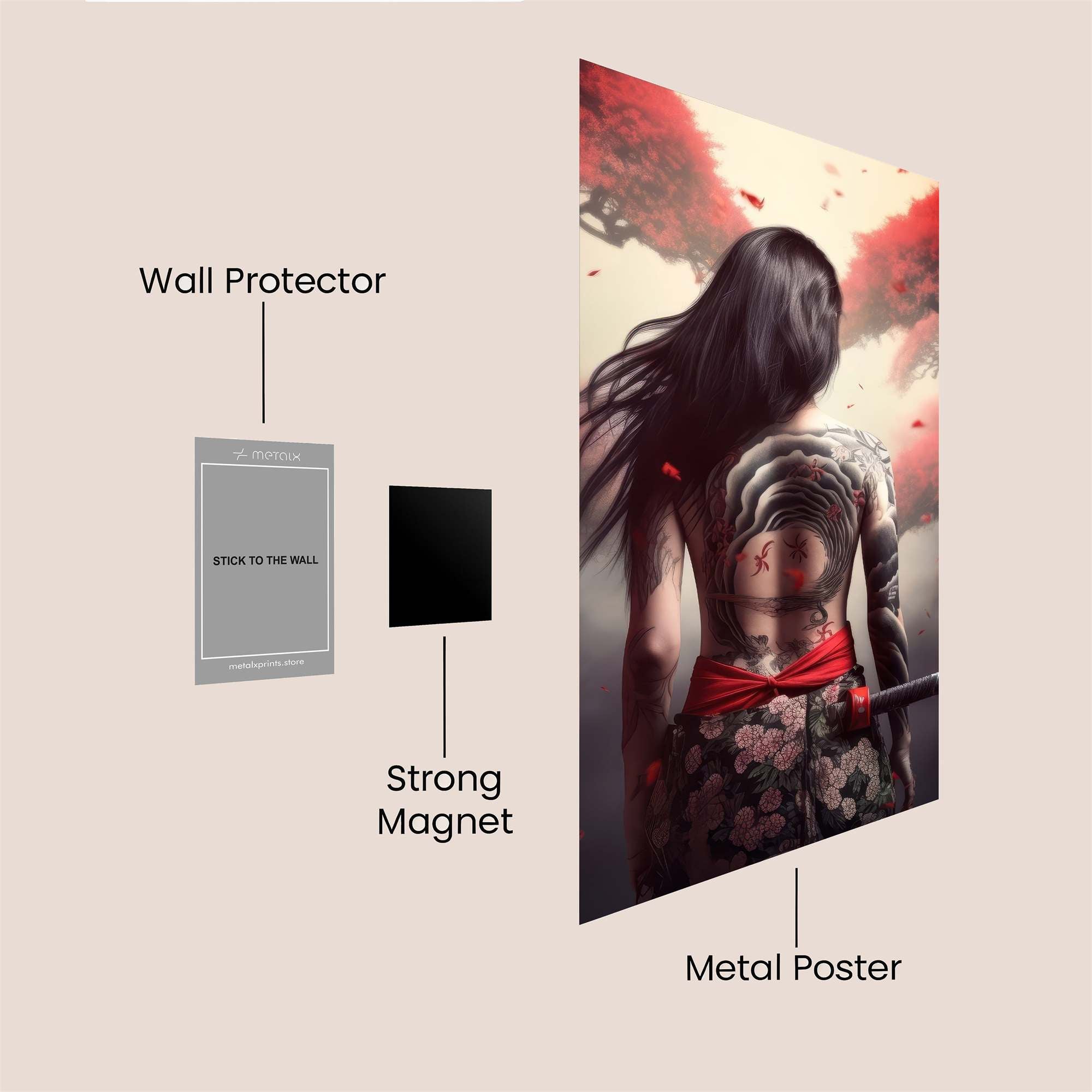 Samurai Serenity Safe Wall Magnetic / M