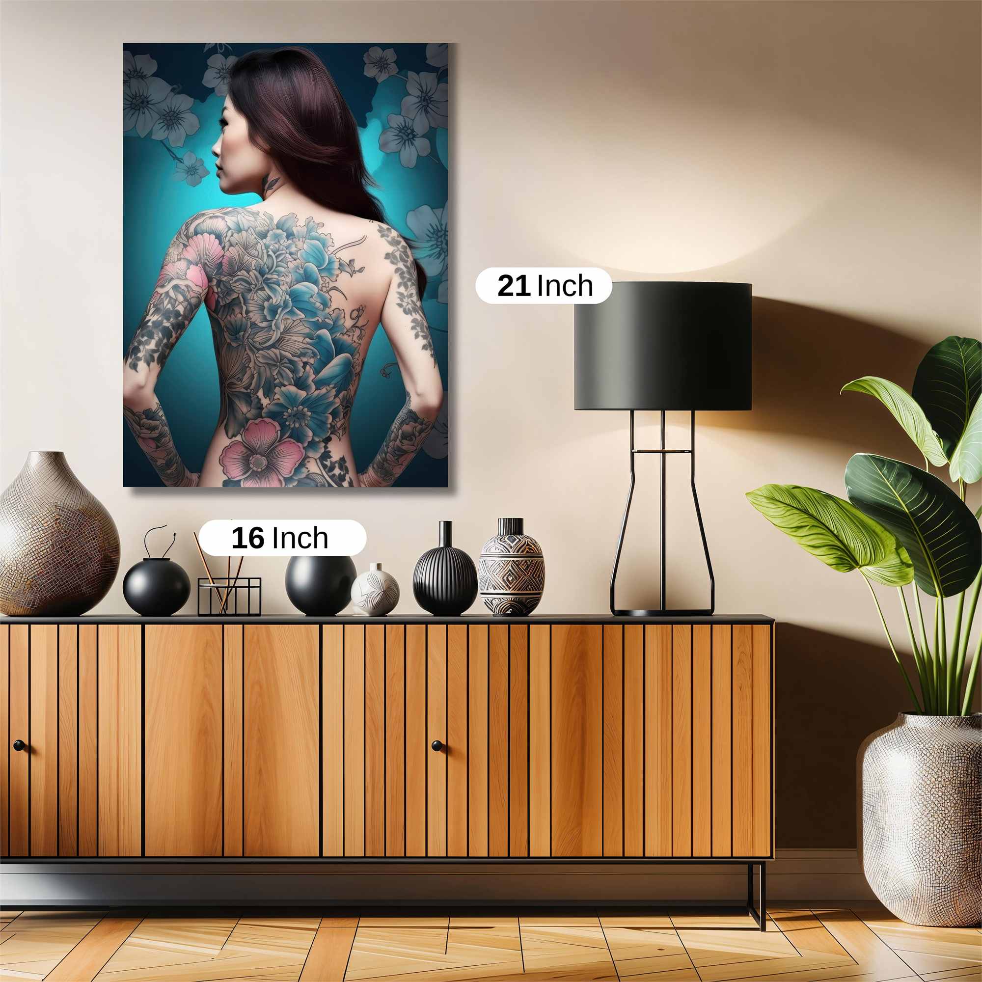 Floral Elegance Safe Wall Magnetic / M