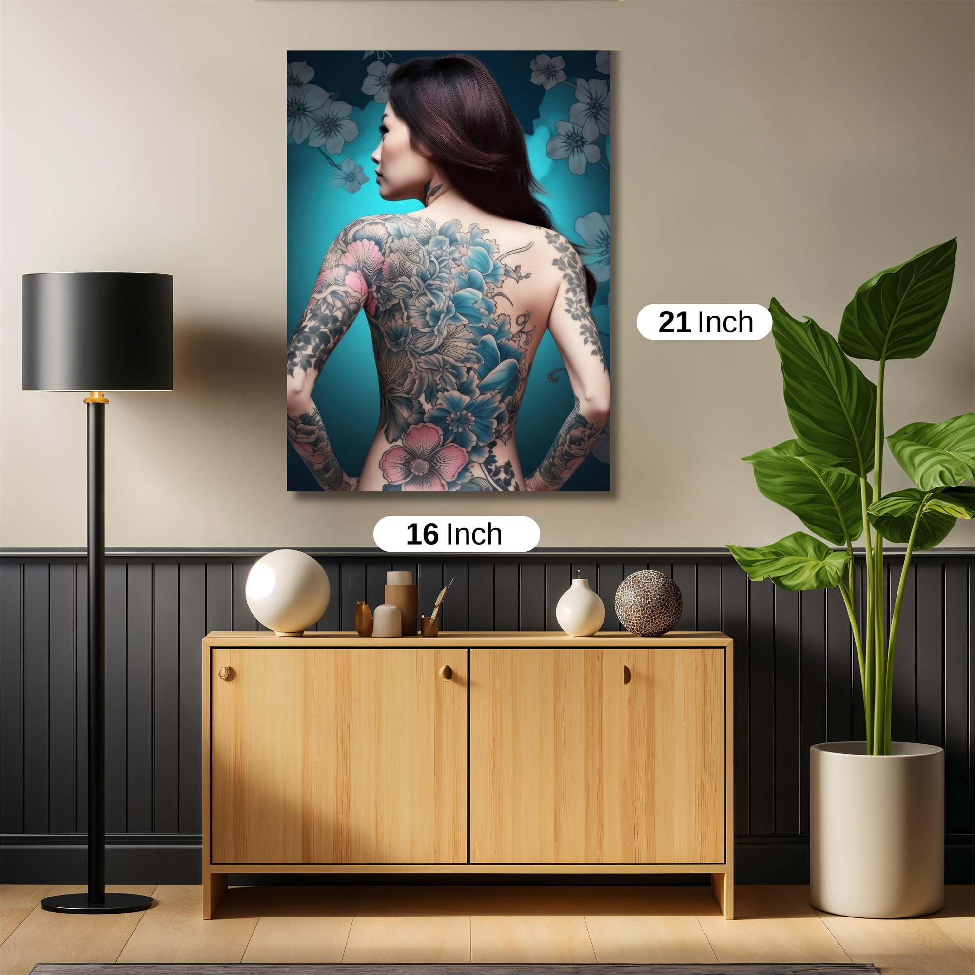 Floral Elegance Safe Wall Magnetic / M