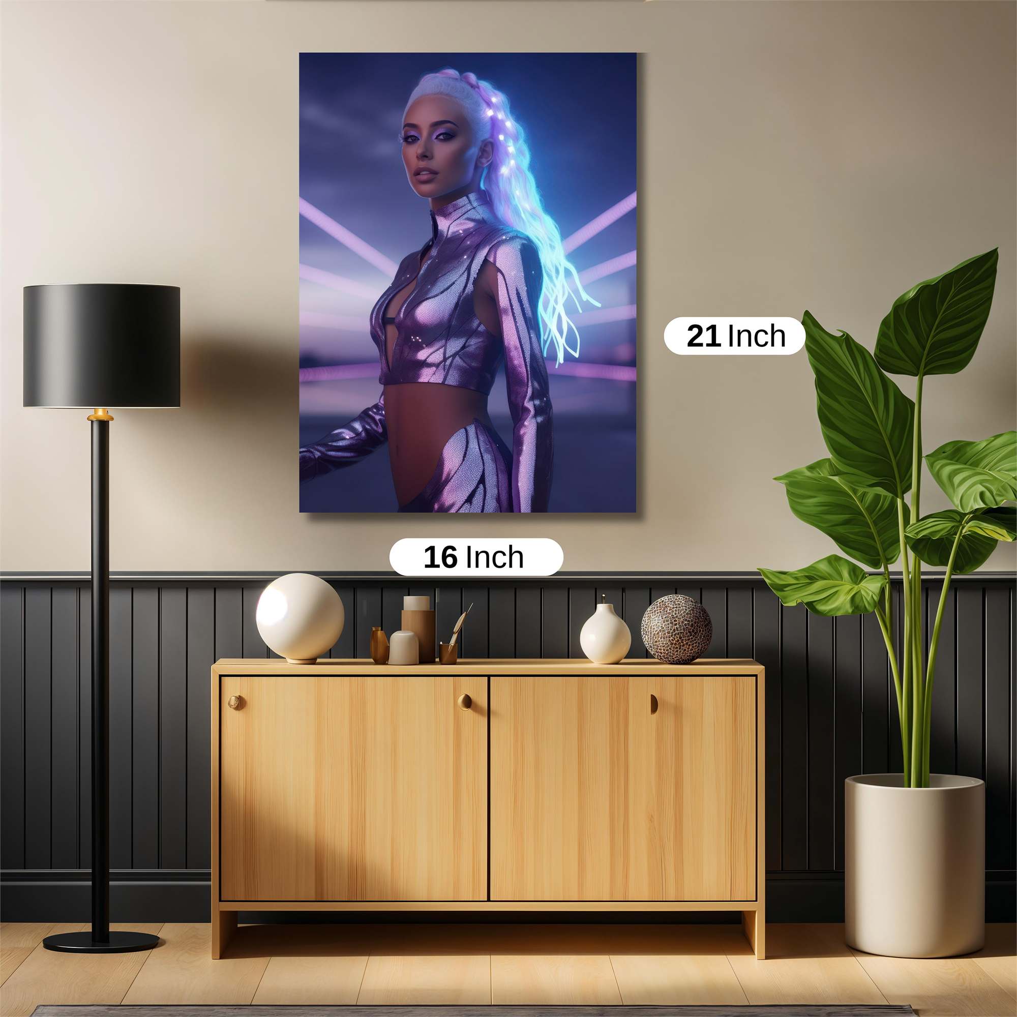 Cyber Serenity Safe Wall Magnetic / M