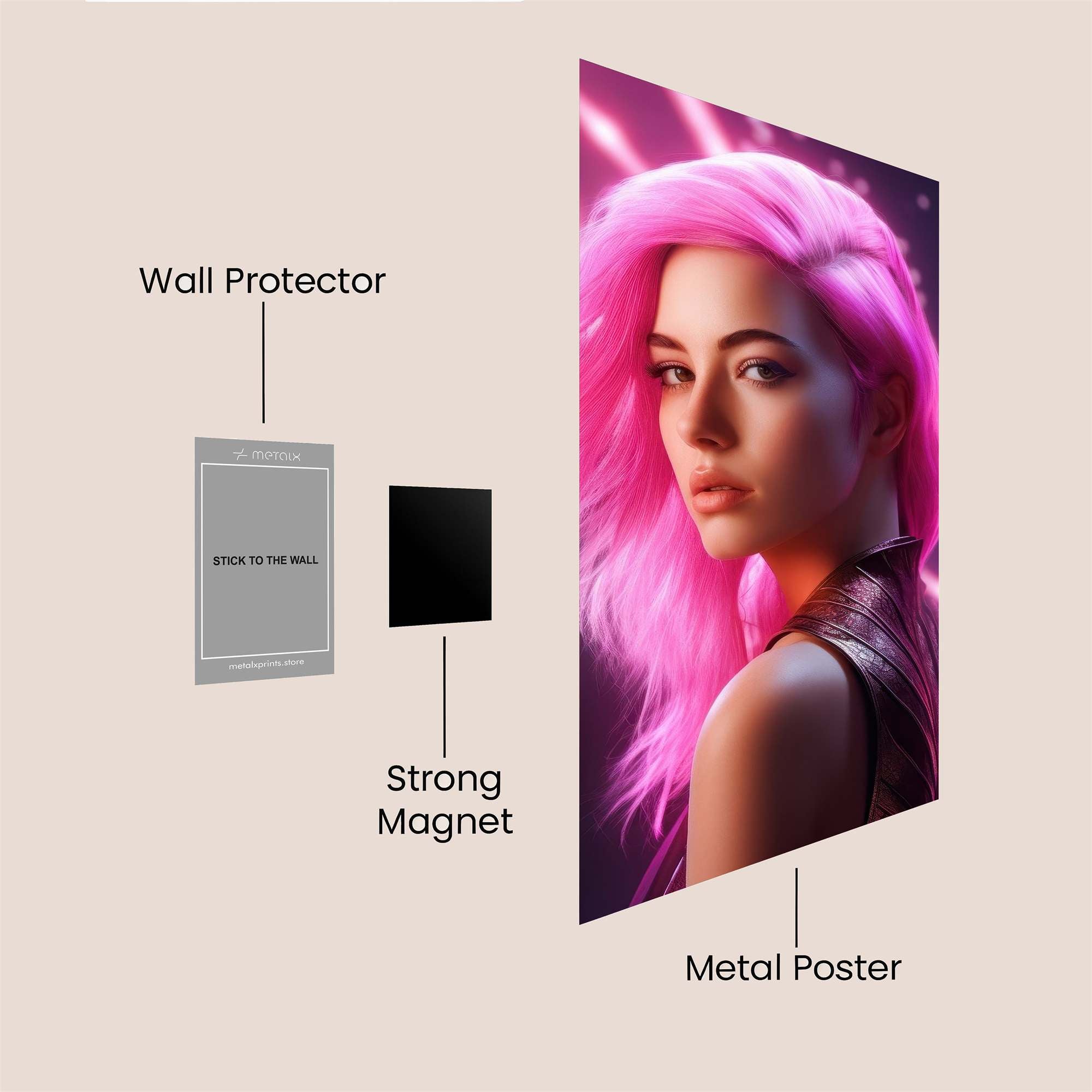 Neon Enigma Safe Wall Magnetic / M