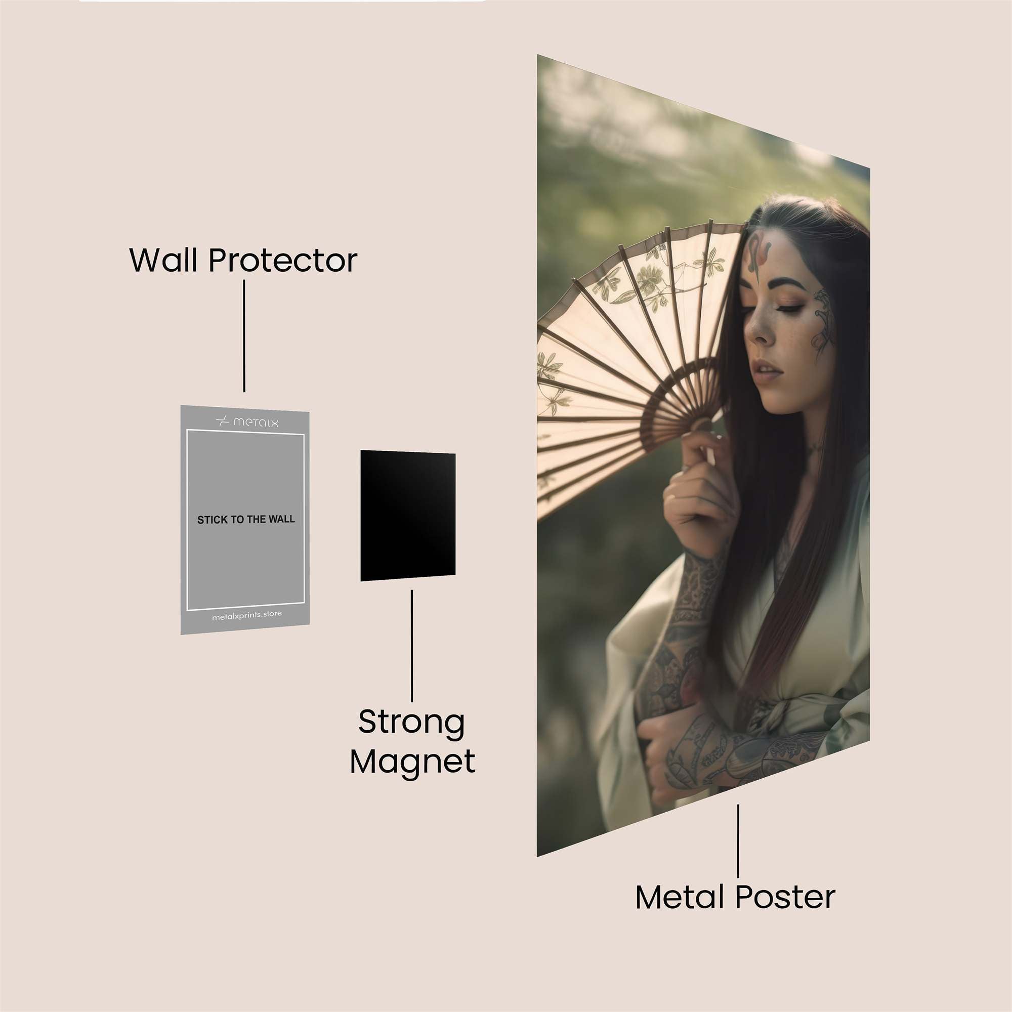 Geisha Serenity Safe Wall Magnetic / M