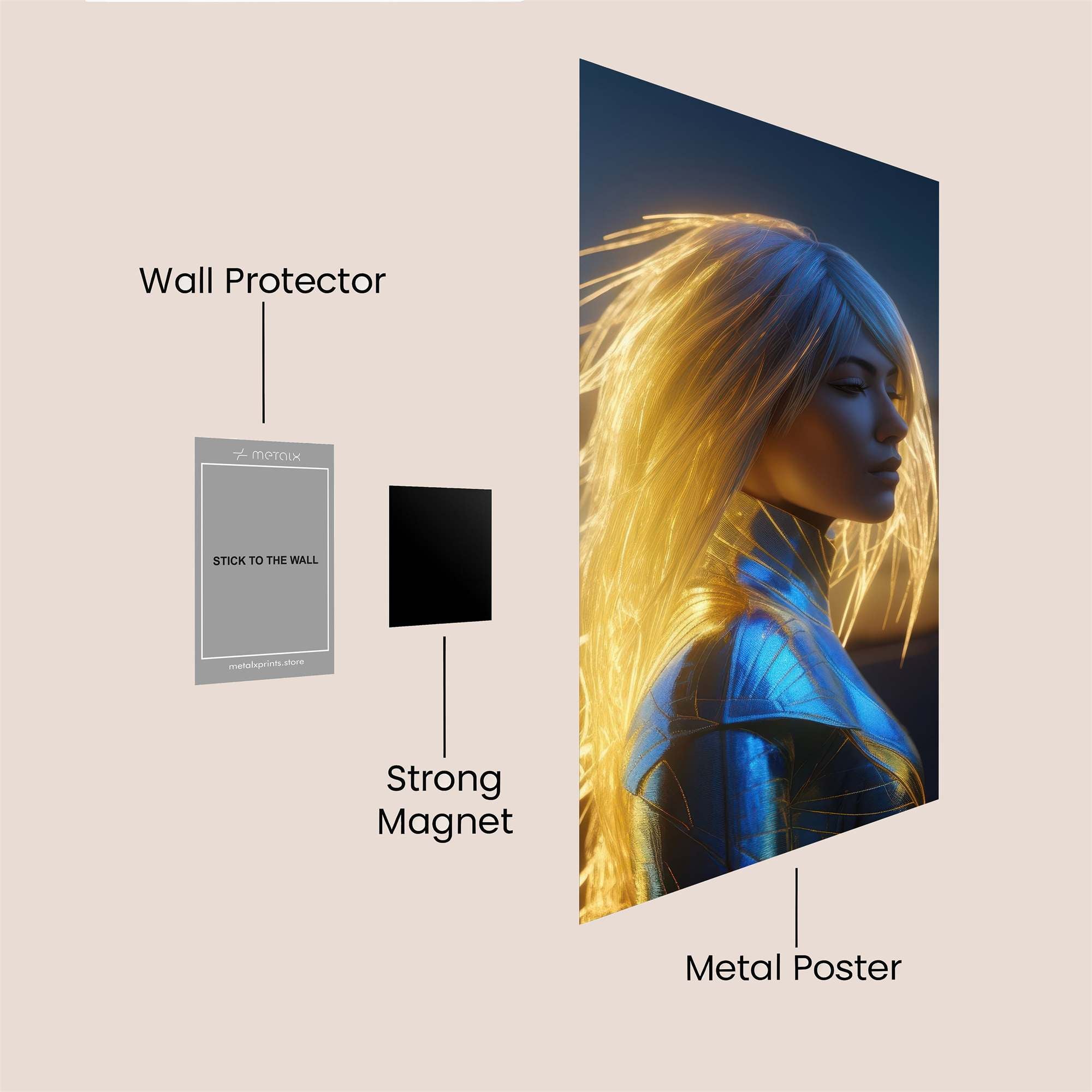 Cyber Dawn Safe Wall Magnetic / M