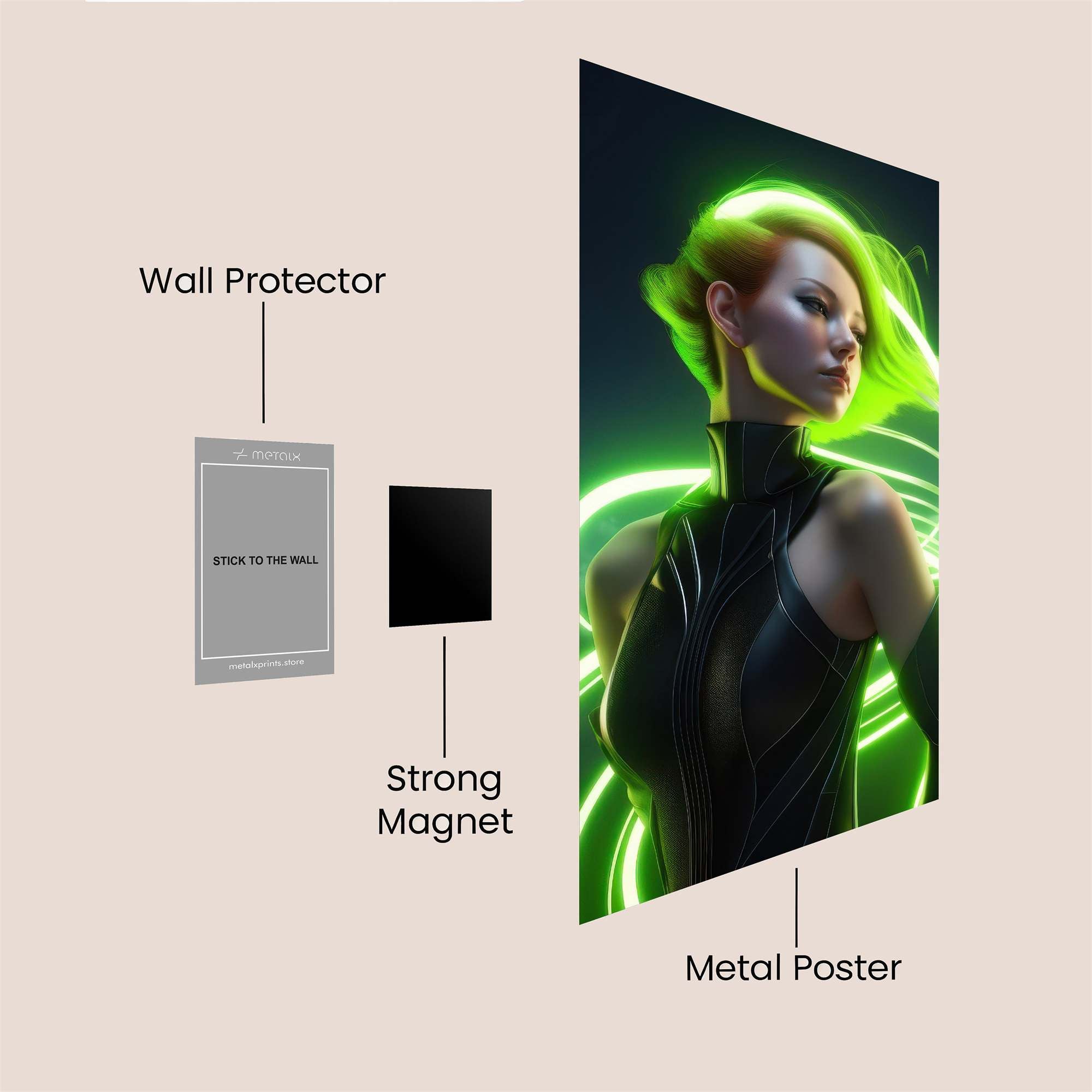 Neon Majesty Safe Wall Magnetic / M