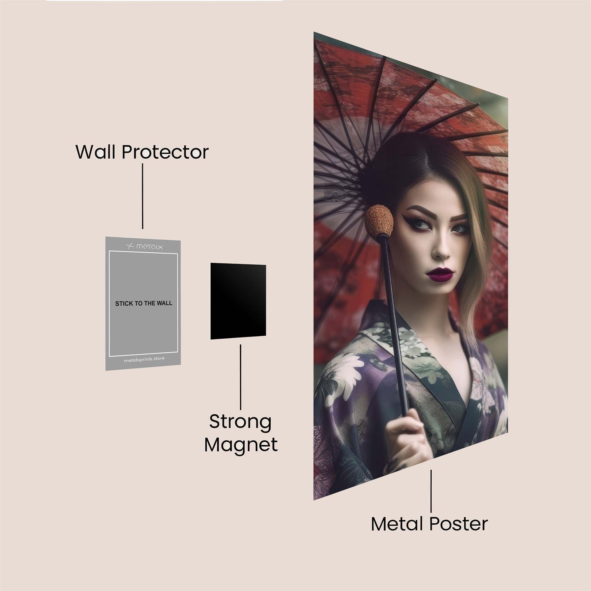 Geisha Serenity Safe Wall Magnetic / M