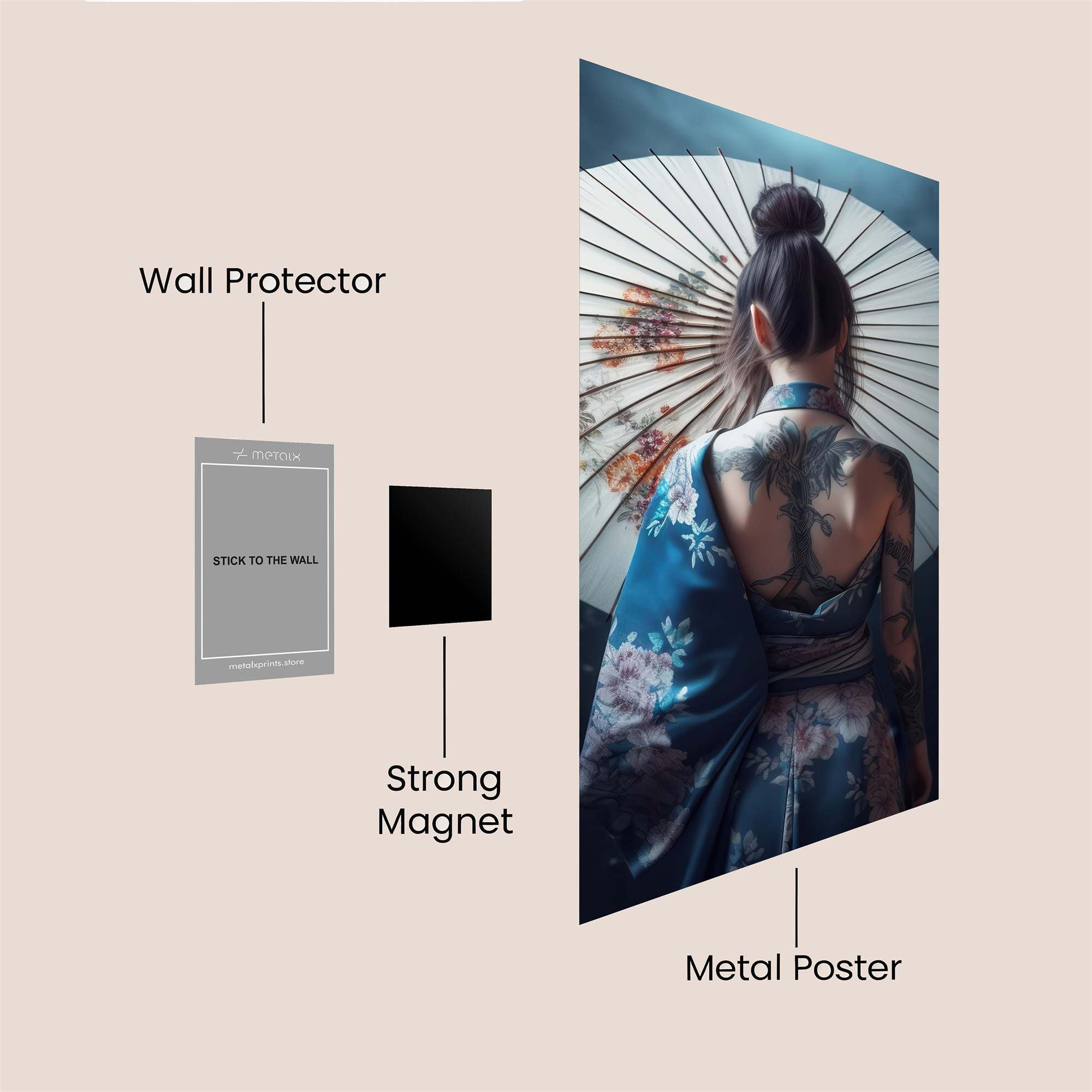 Geisha Enigma Safe Wall Magnetic / M