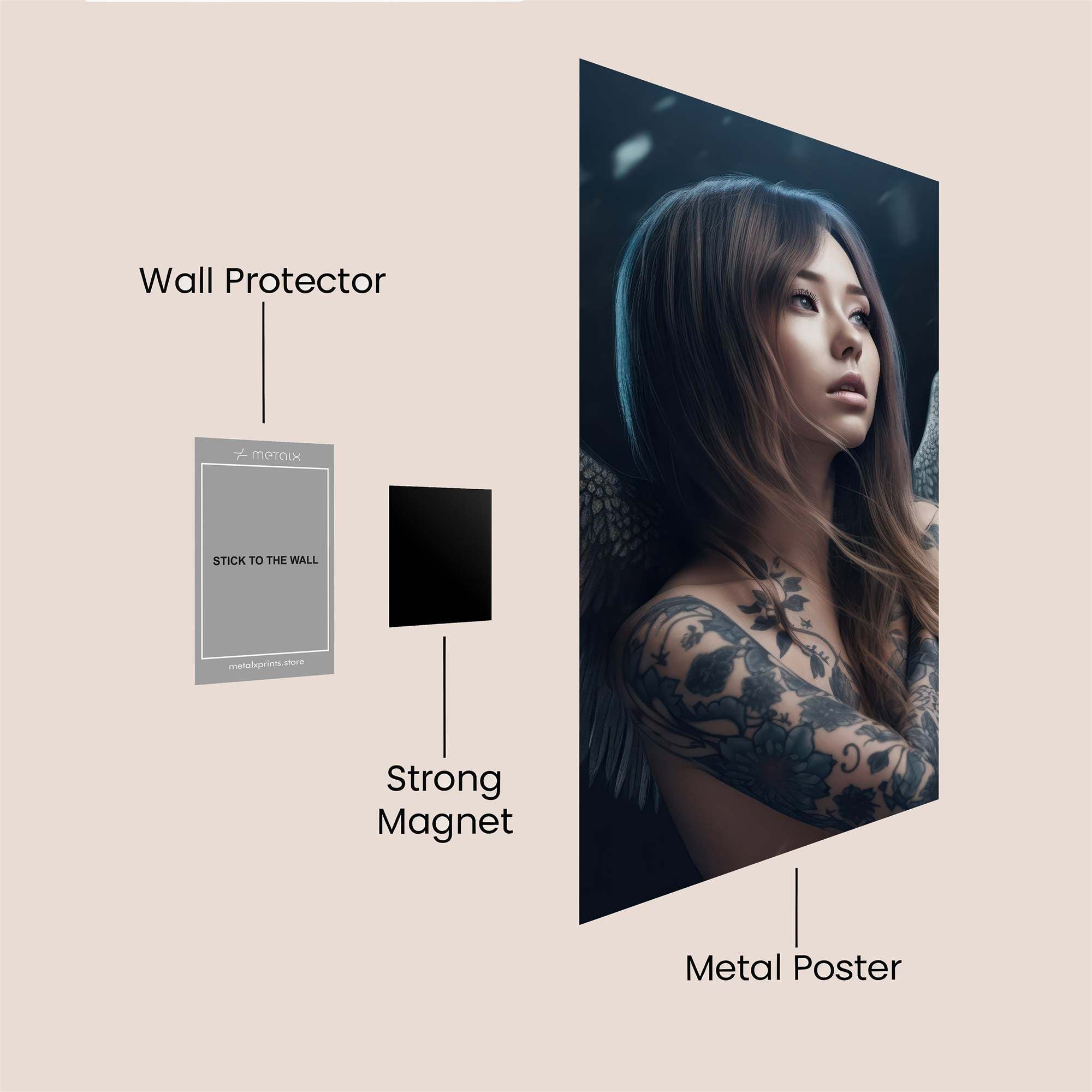 Angel Enigma Safe Wall Magnetic / M