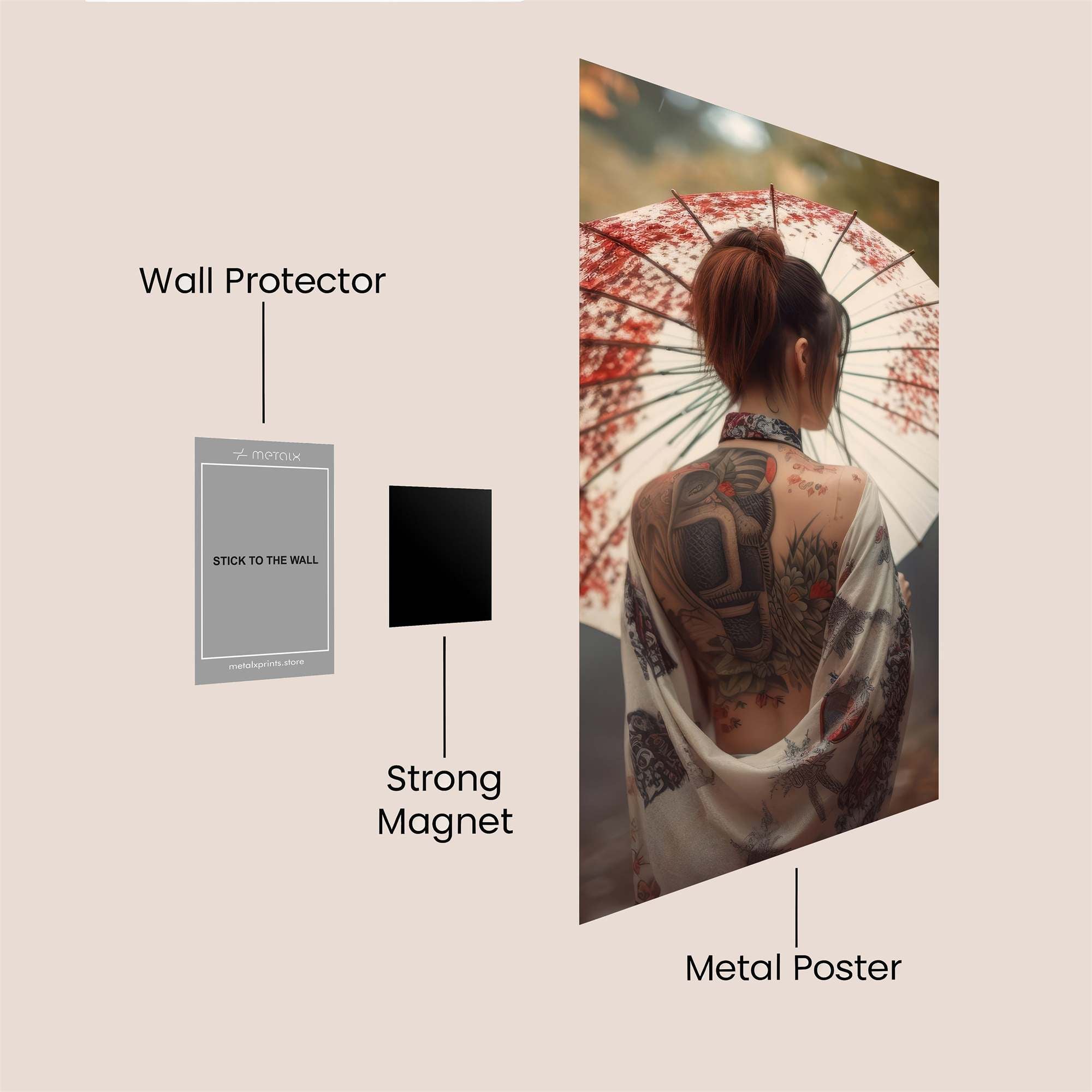 Geisha Enigma Safe Wall Magnetic / M