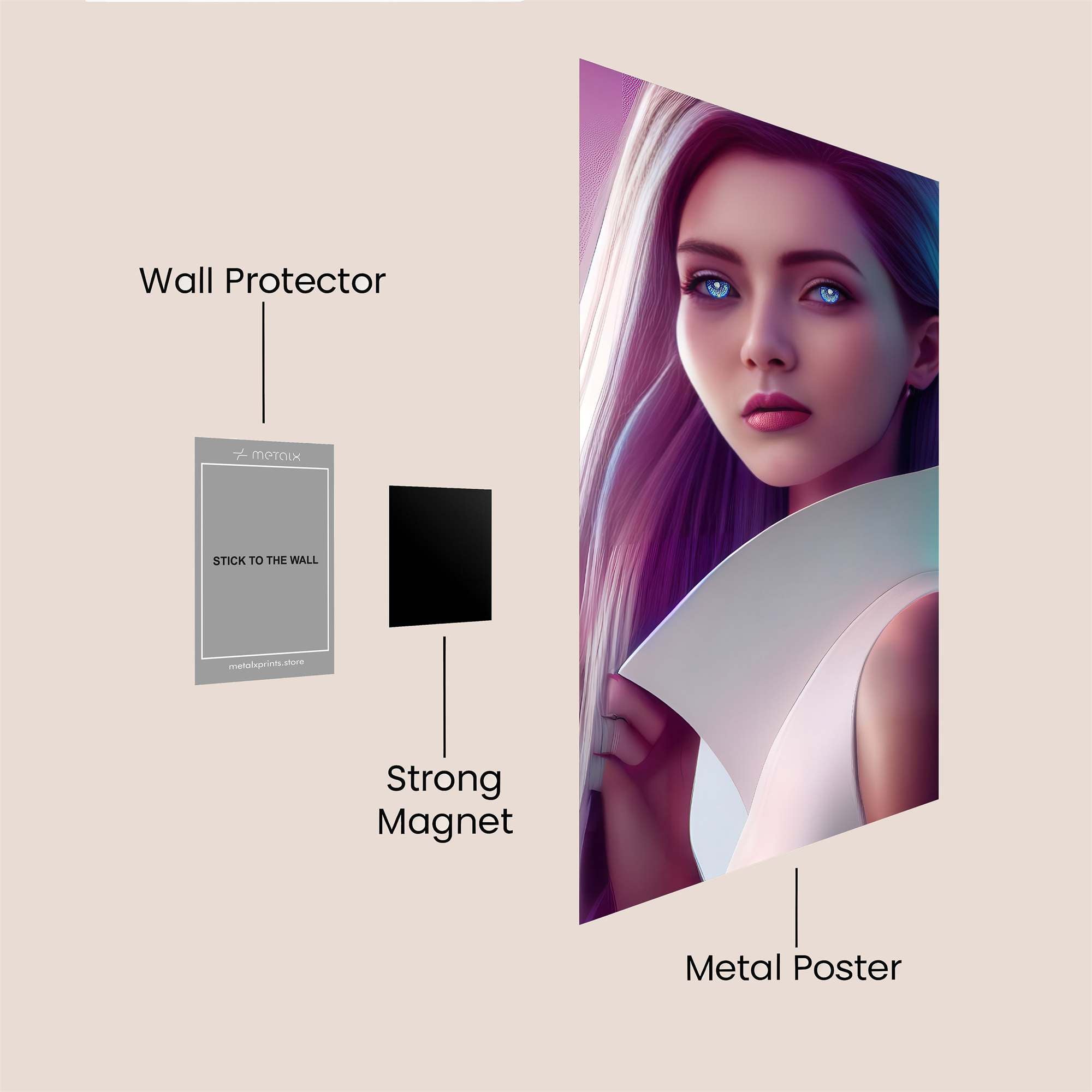 Neon Enigma Safe Wall Magnetic / M