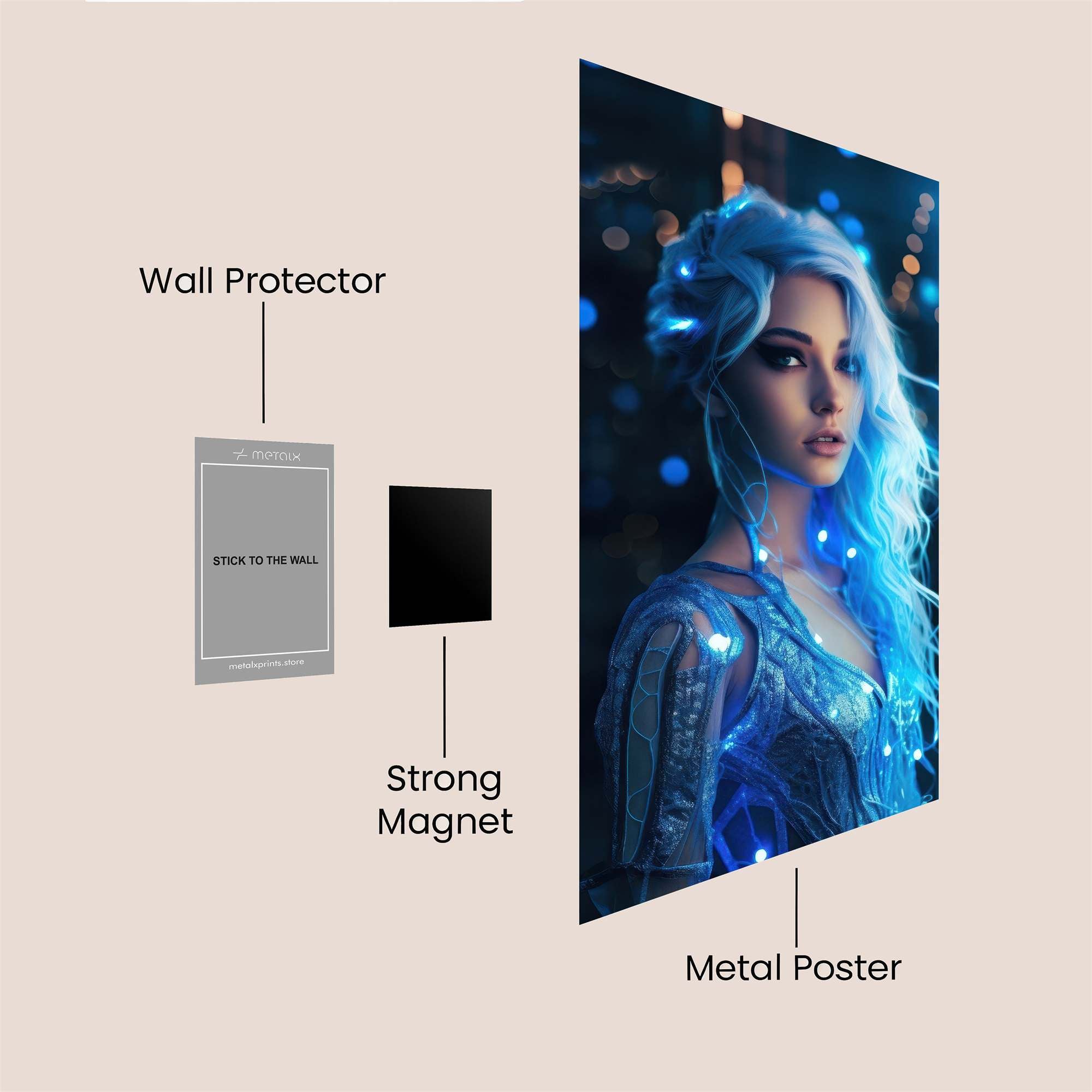 Luna Enchant Safe Wall Magnetic / M