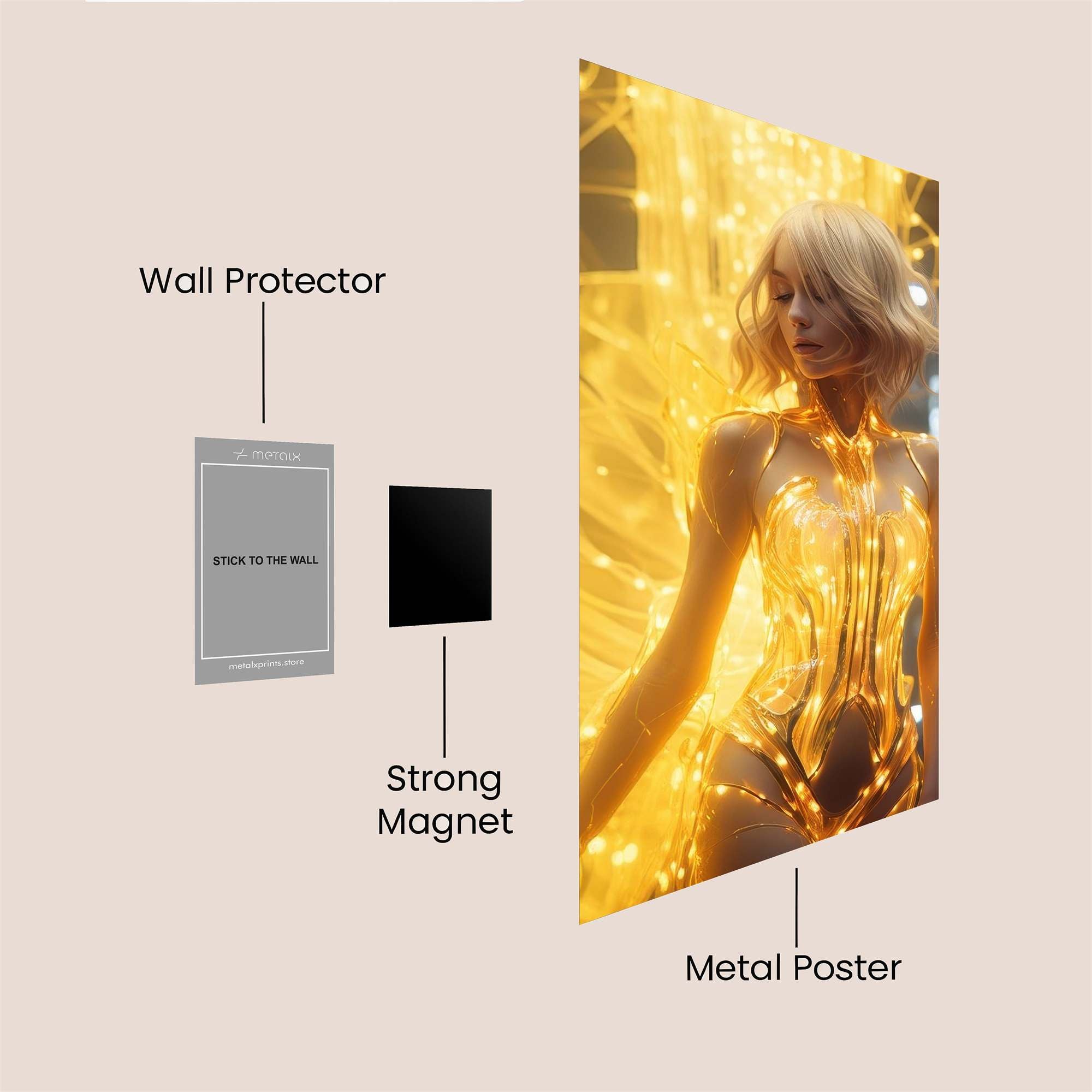 Fiber Dream Safe Wall Magnetic / M