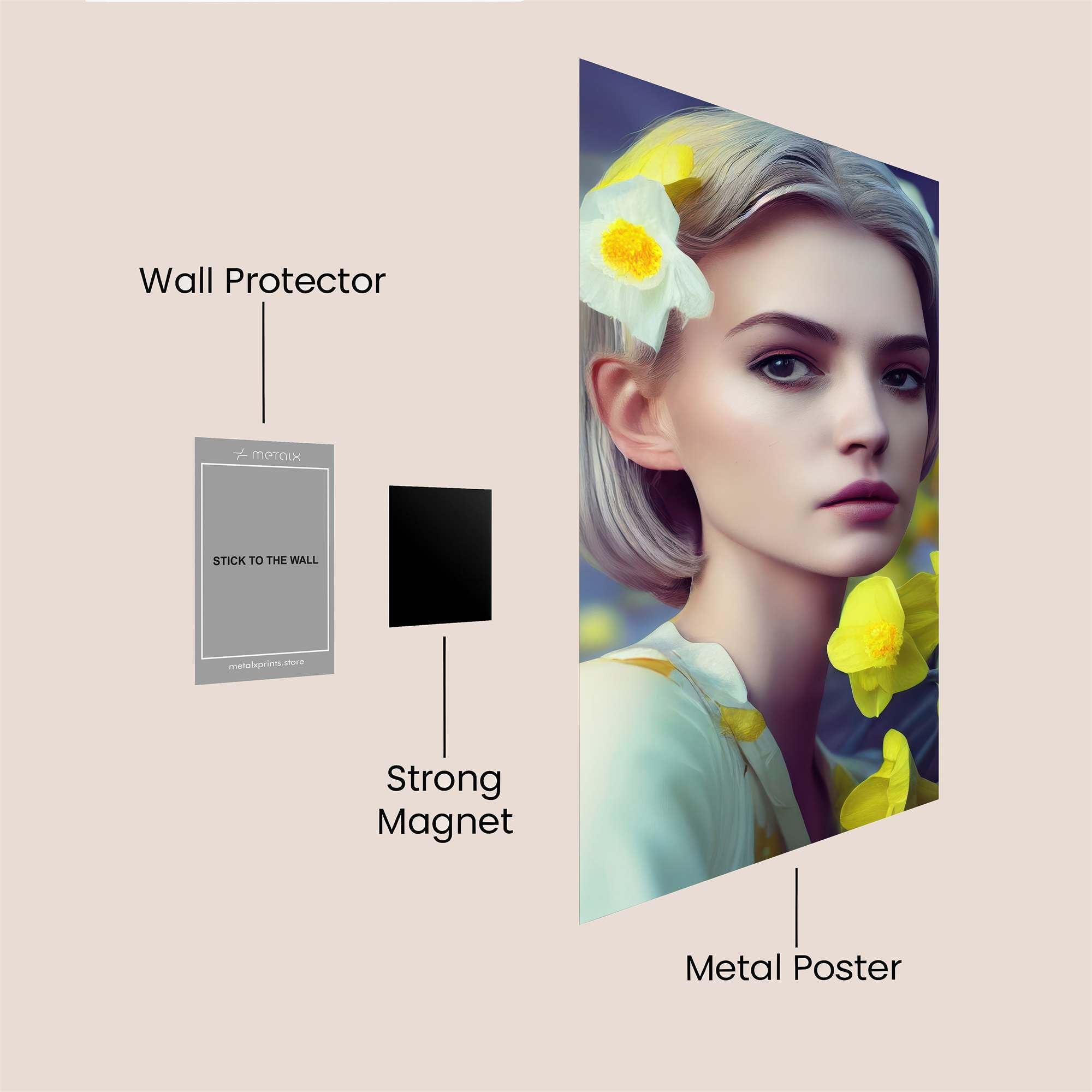 Daffodil Dream Safe Wall Magnetic / M