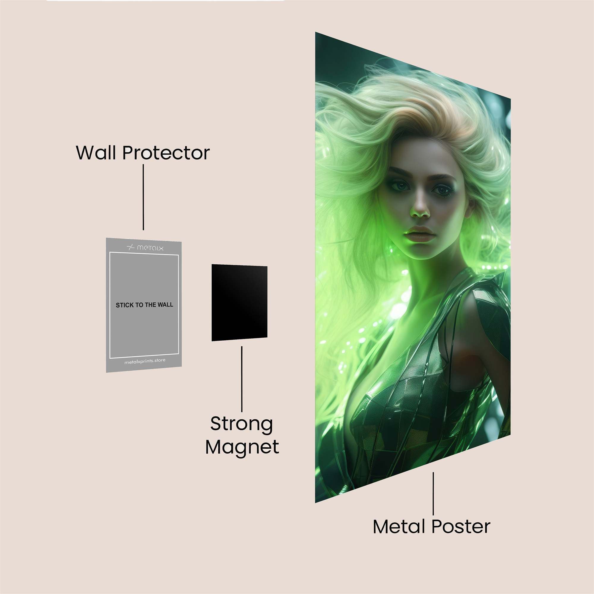 Neon Enigma Safe Wall Magnetic / M