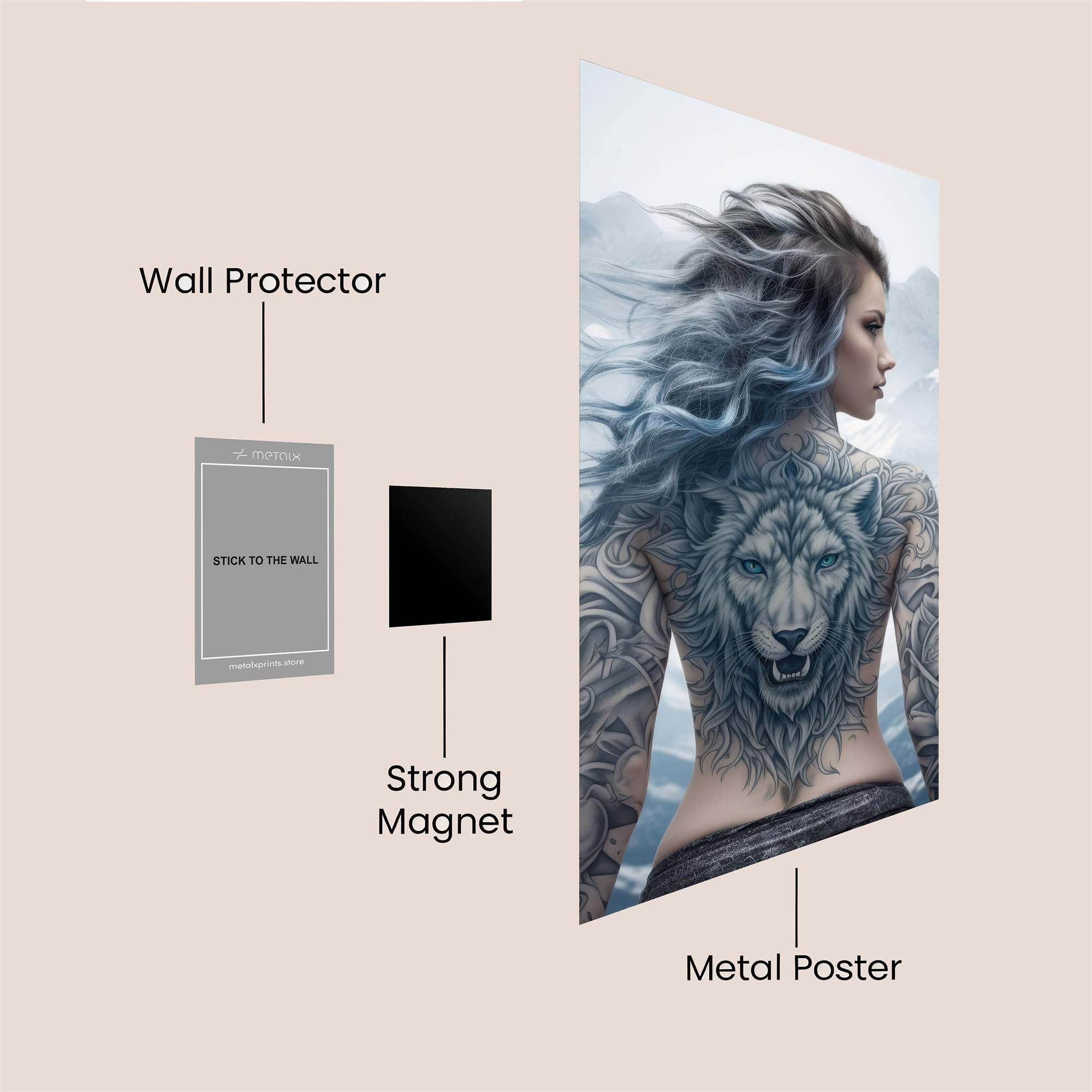 Wolf Whisper Safe Wall Magnetic / M