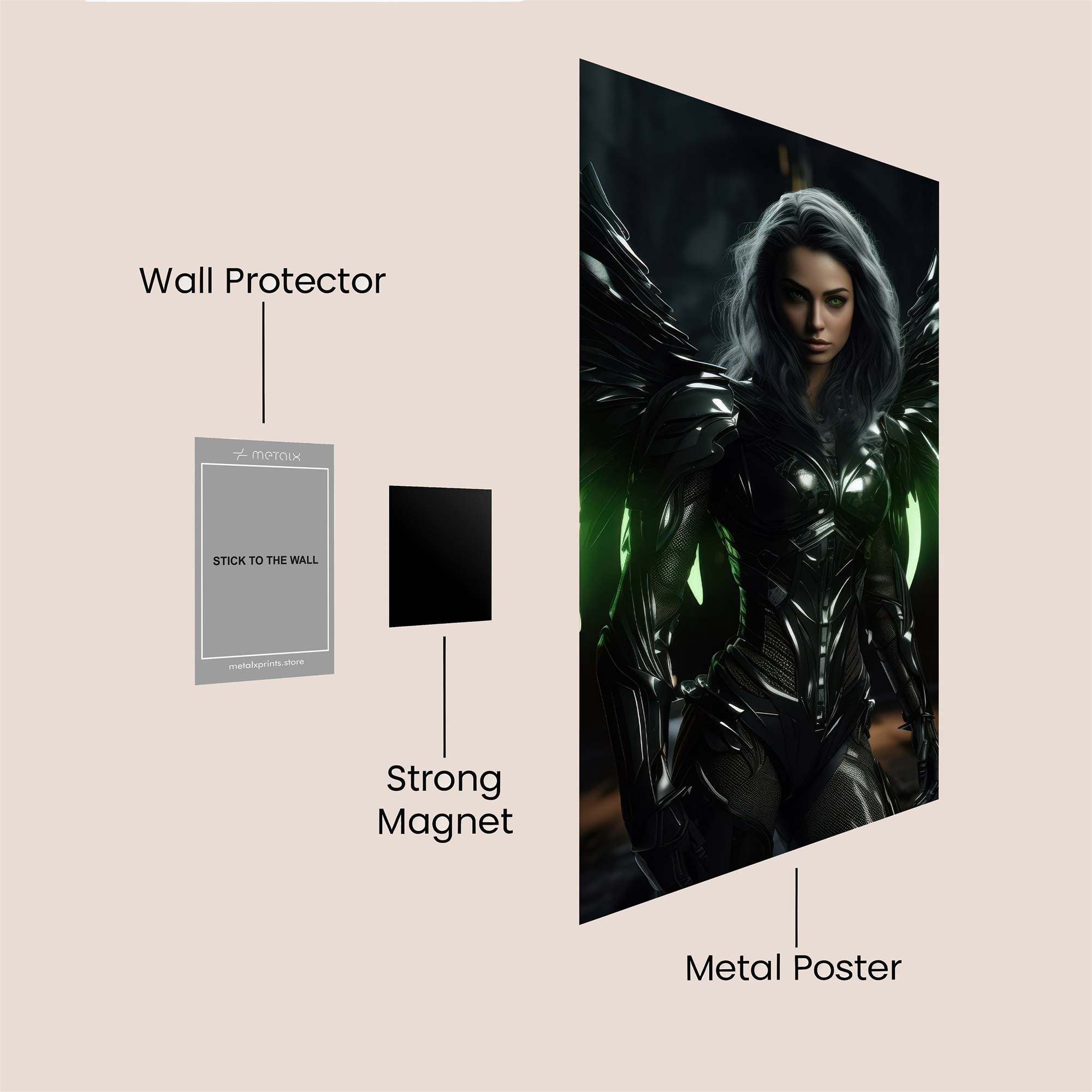 Raven Enigma Safe Wall Magnetic / M