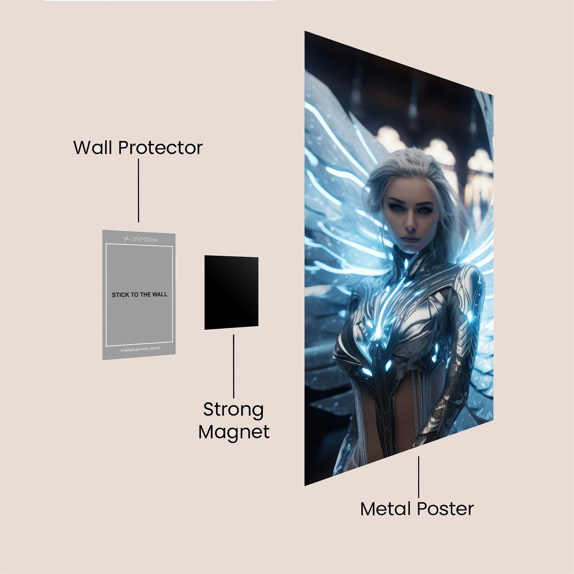 Angel Radiant Safe Wall Magnetic / M