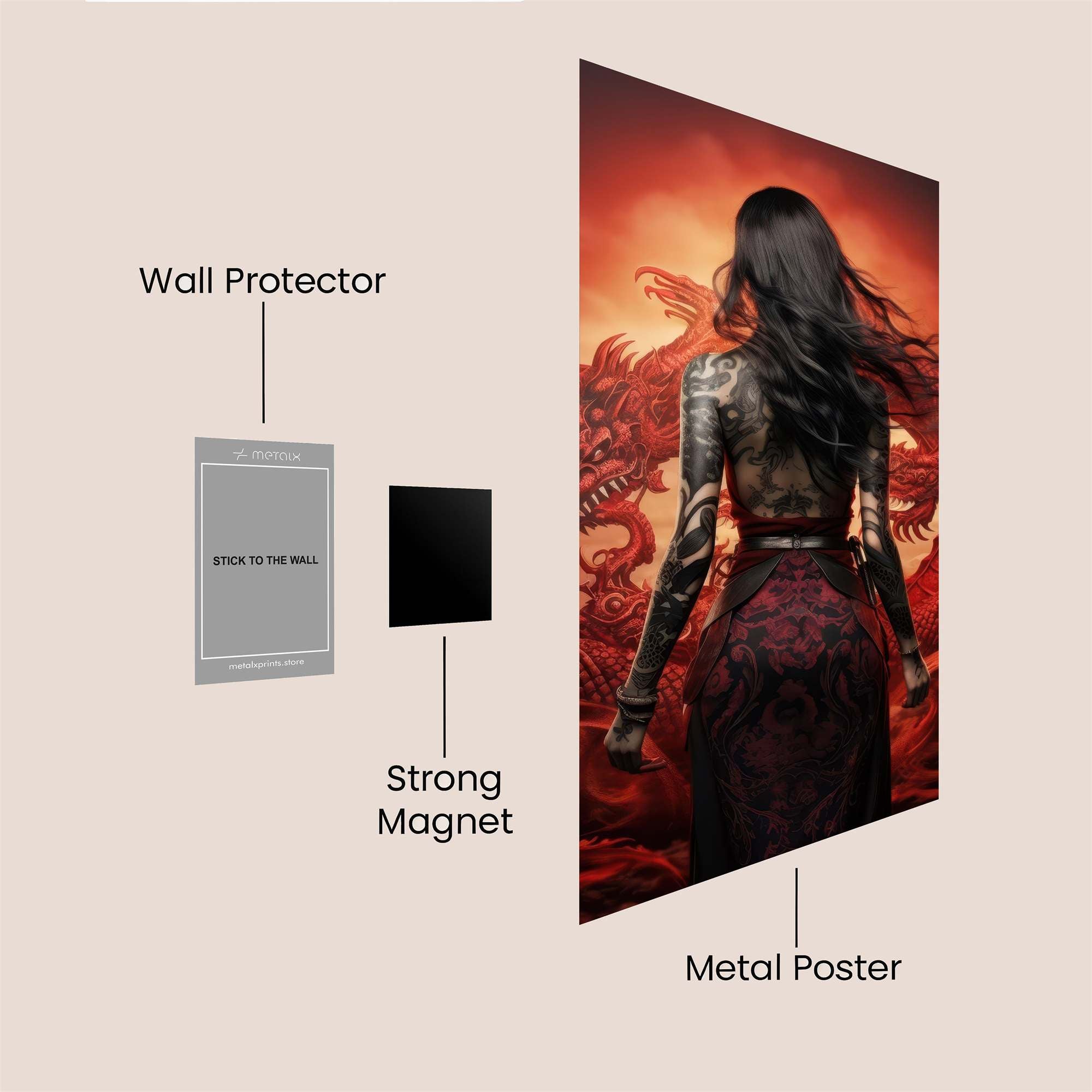 Dragon Enigma Safe Wall Magnetic / M