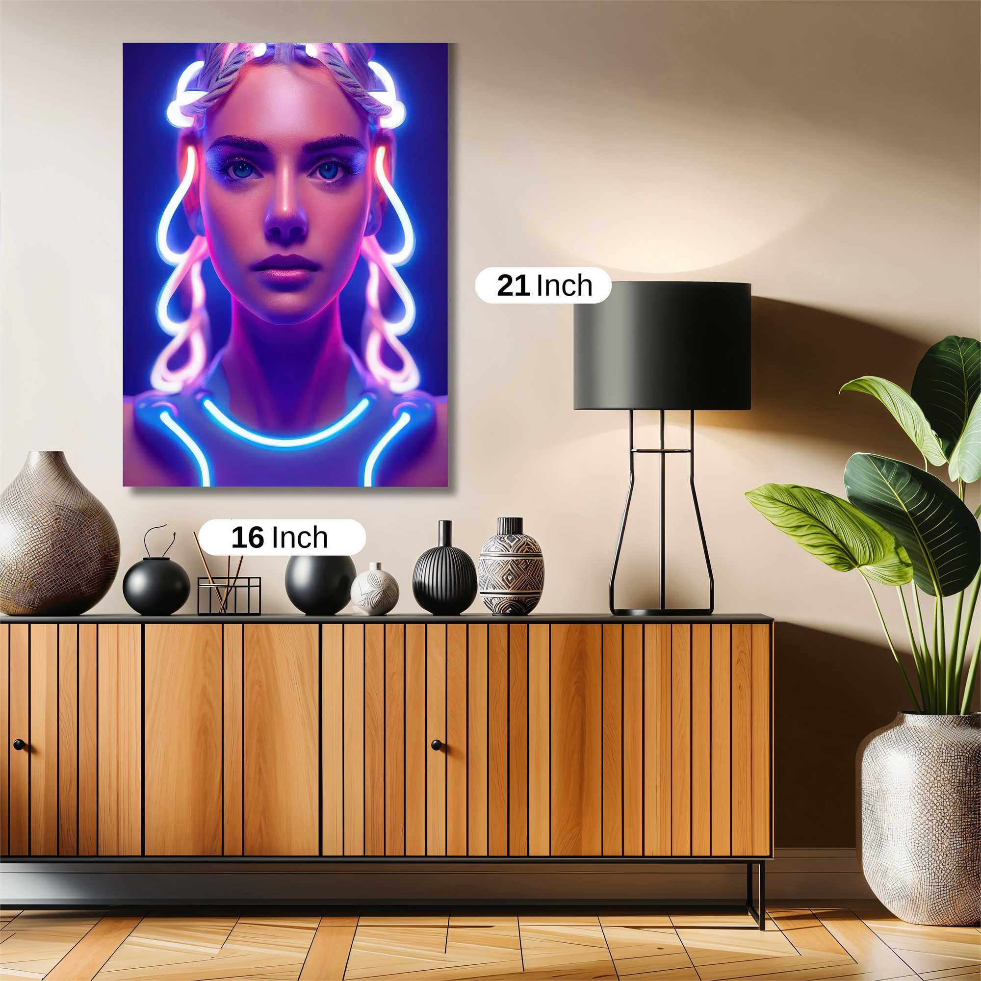 Neon Serenity Safe Wall Magnetic / M