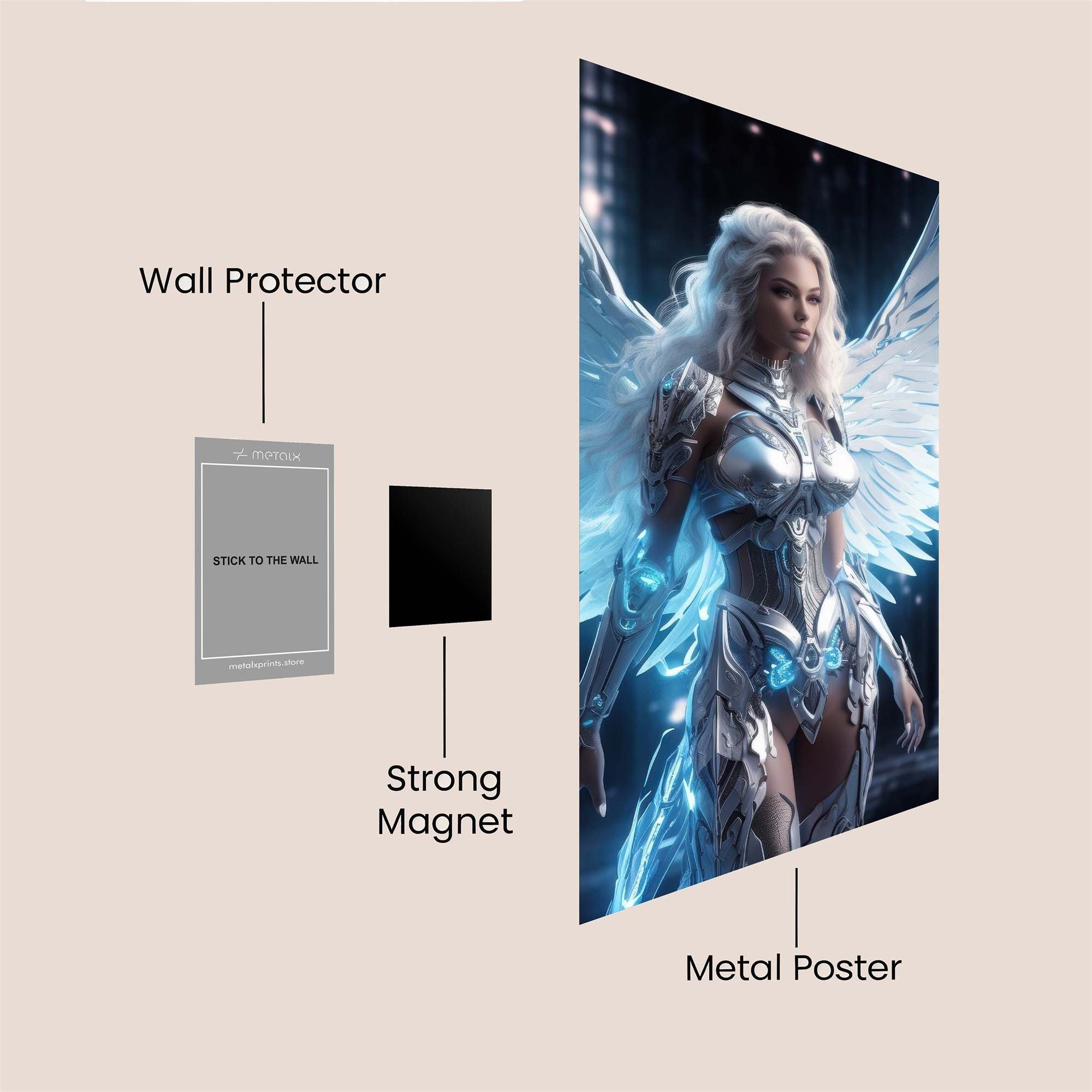Seraphic Radiance Safe Wall Magnetic / M