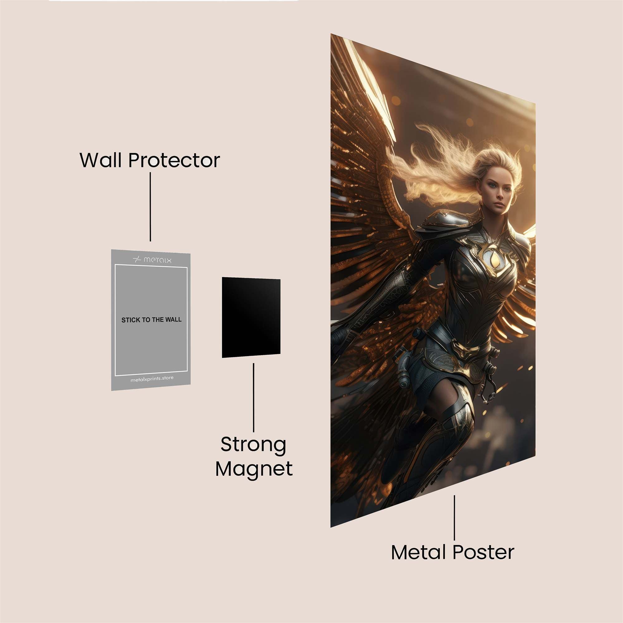 Angel Ascendant Safe Wall Magnetic / M