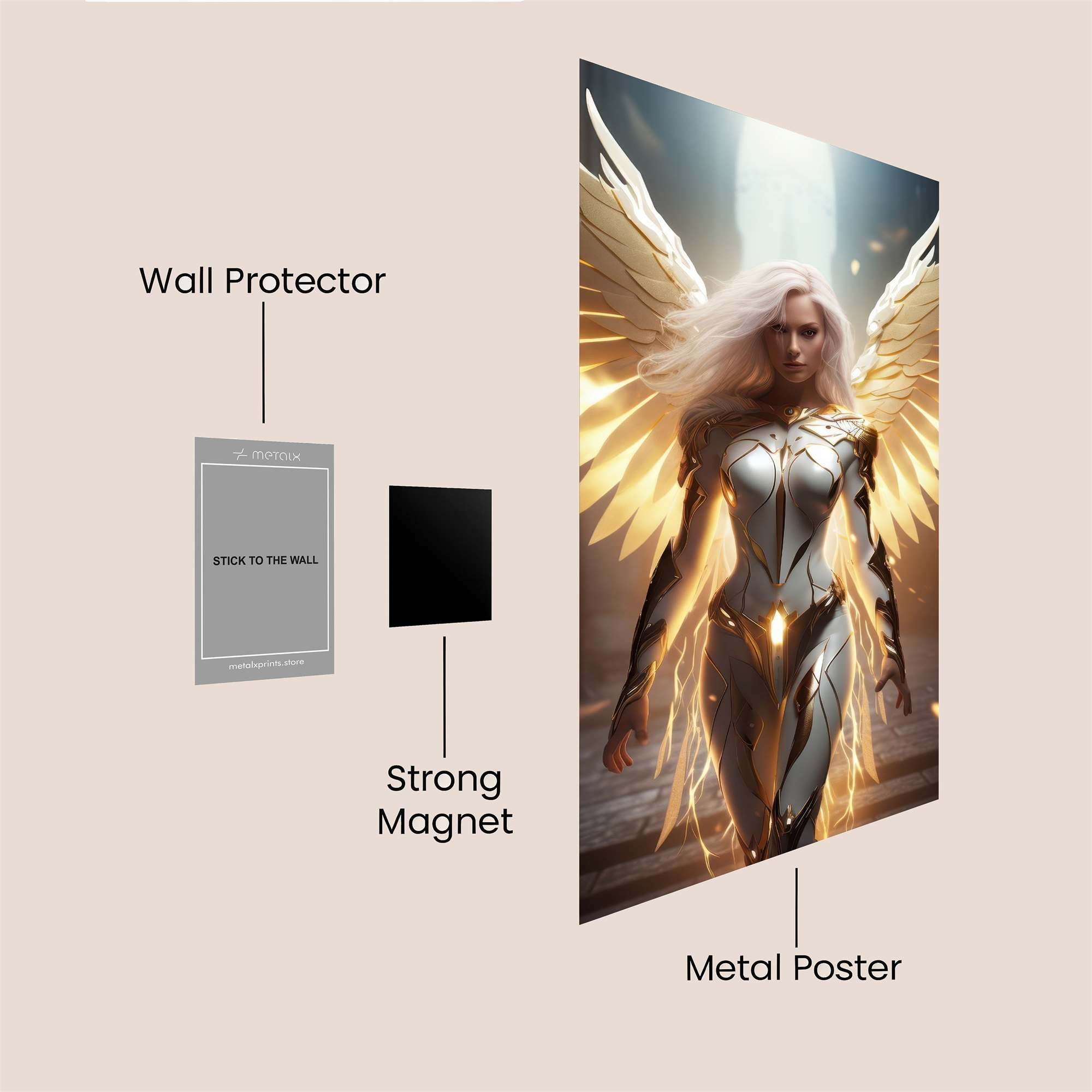 Angel Radiant Safe Wall Magnetic / M