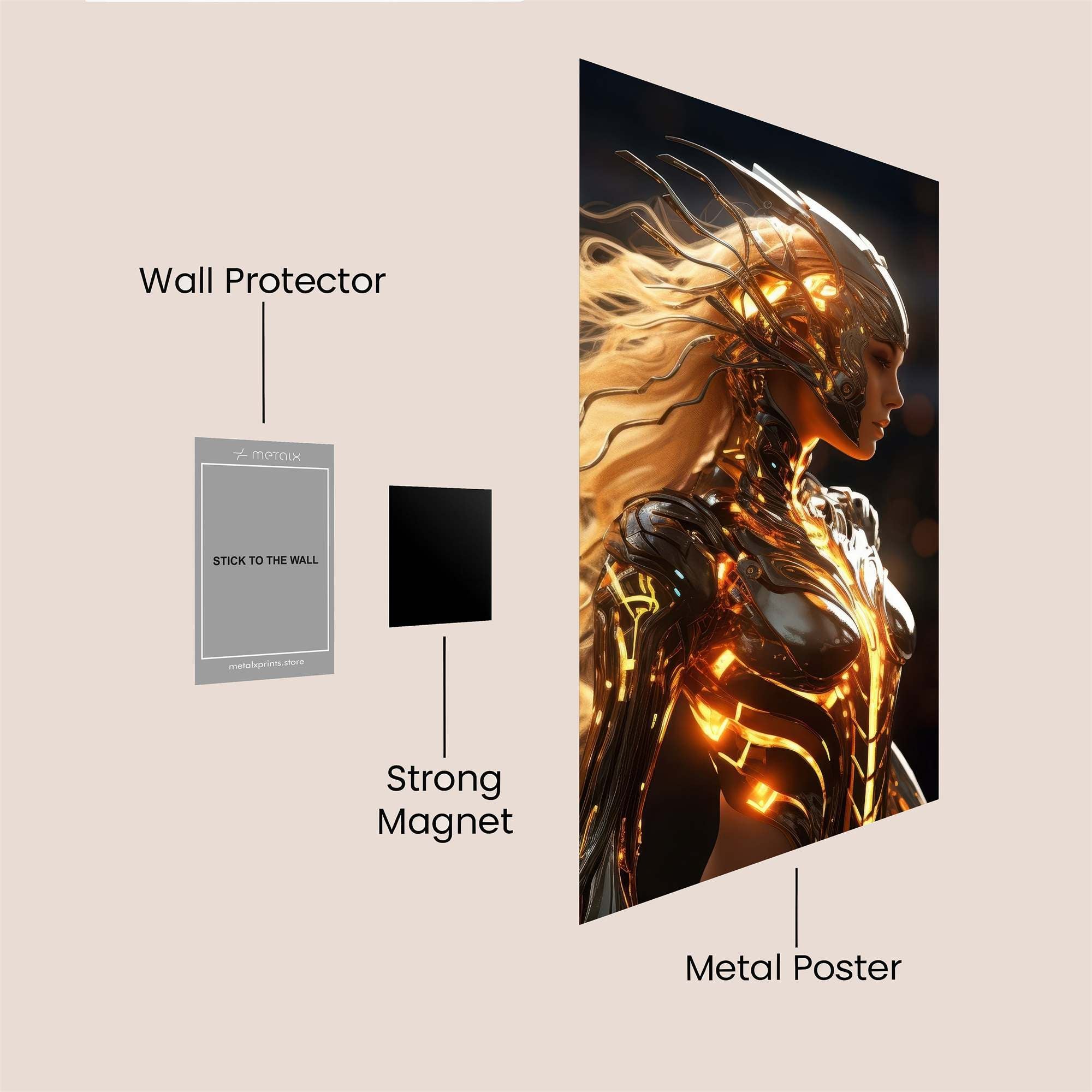 Cyber Goddess Safe Wall Magnetic / M