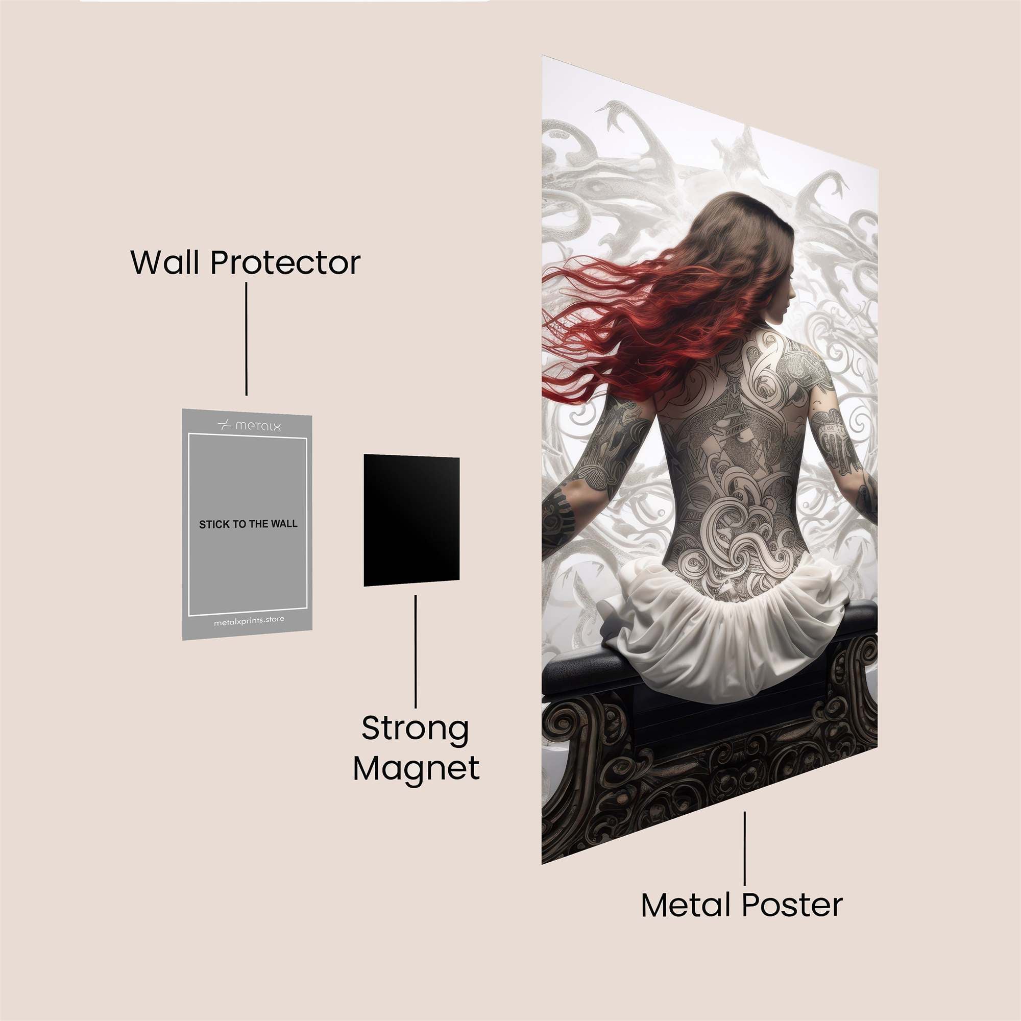 Tattoo Enigma Safe Wall Magnetic / M