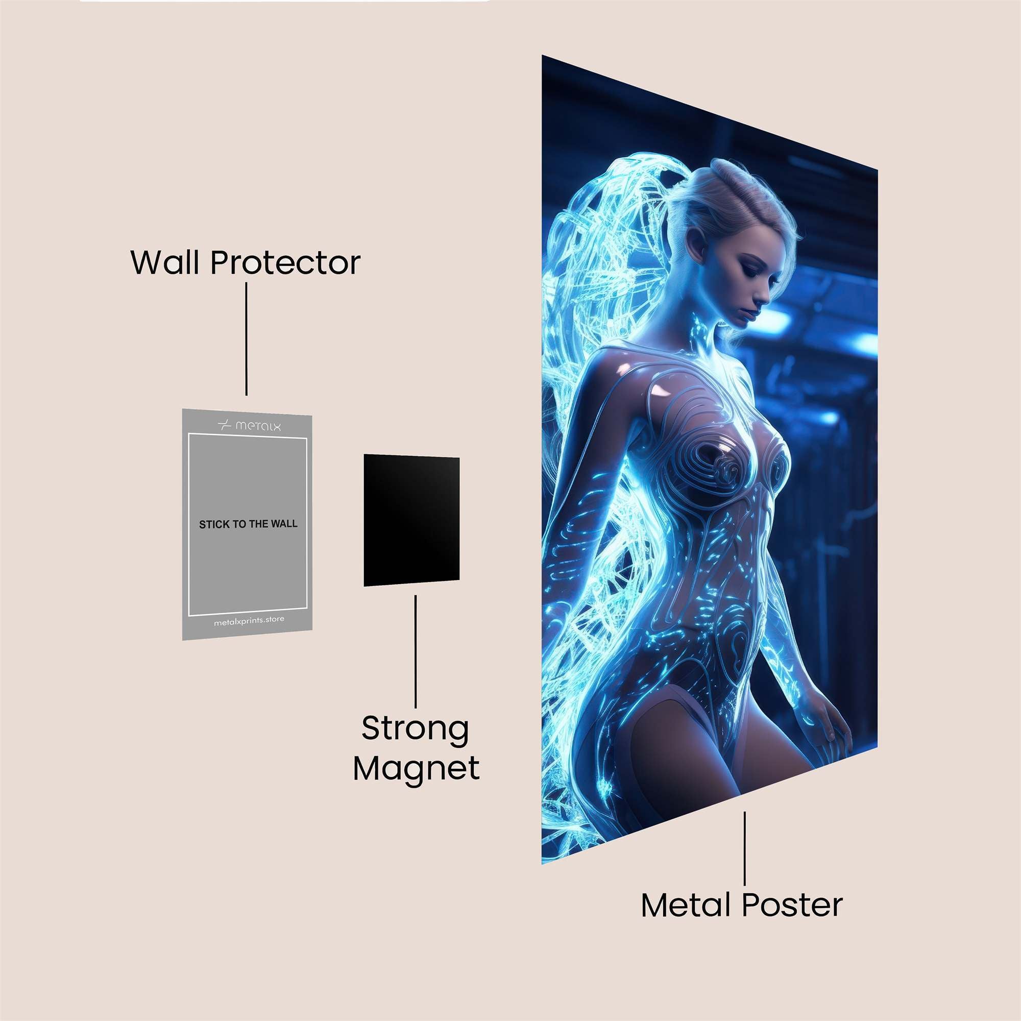 Cyber Elegance Safe Wall Magnetic / M