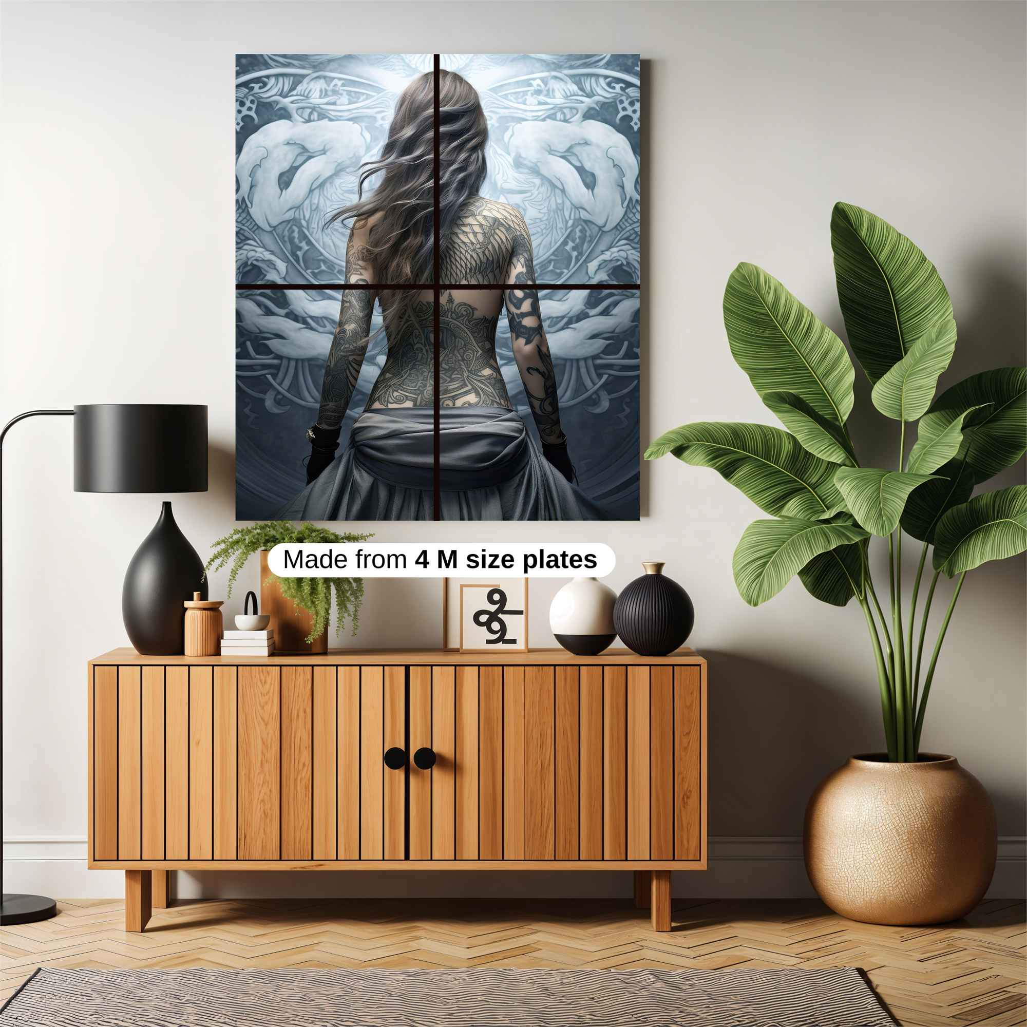 Tattooed Serenity Safe Wall Magnetic / M