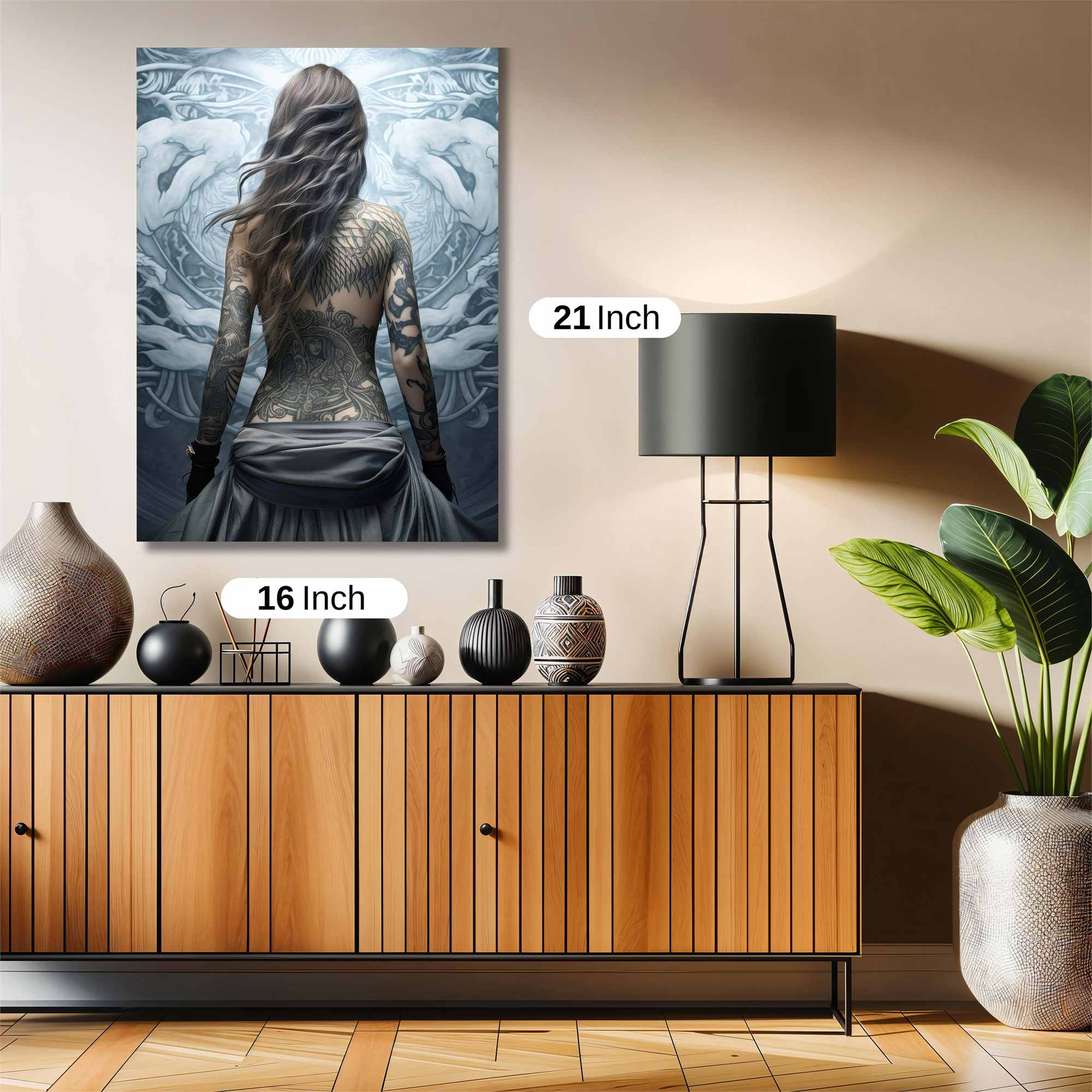 Tattooed Serenity Safe Wall Magnetic / M