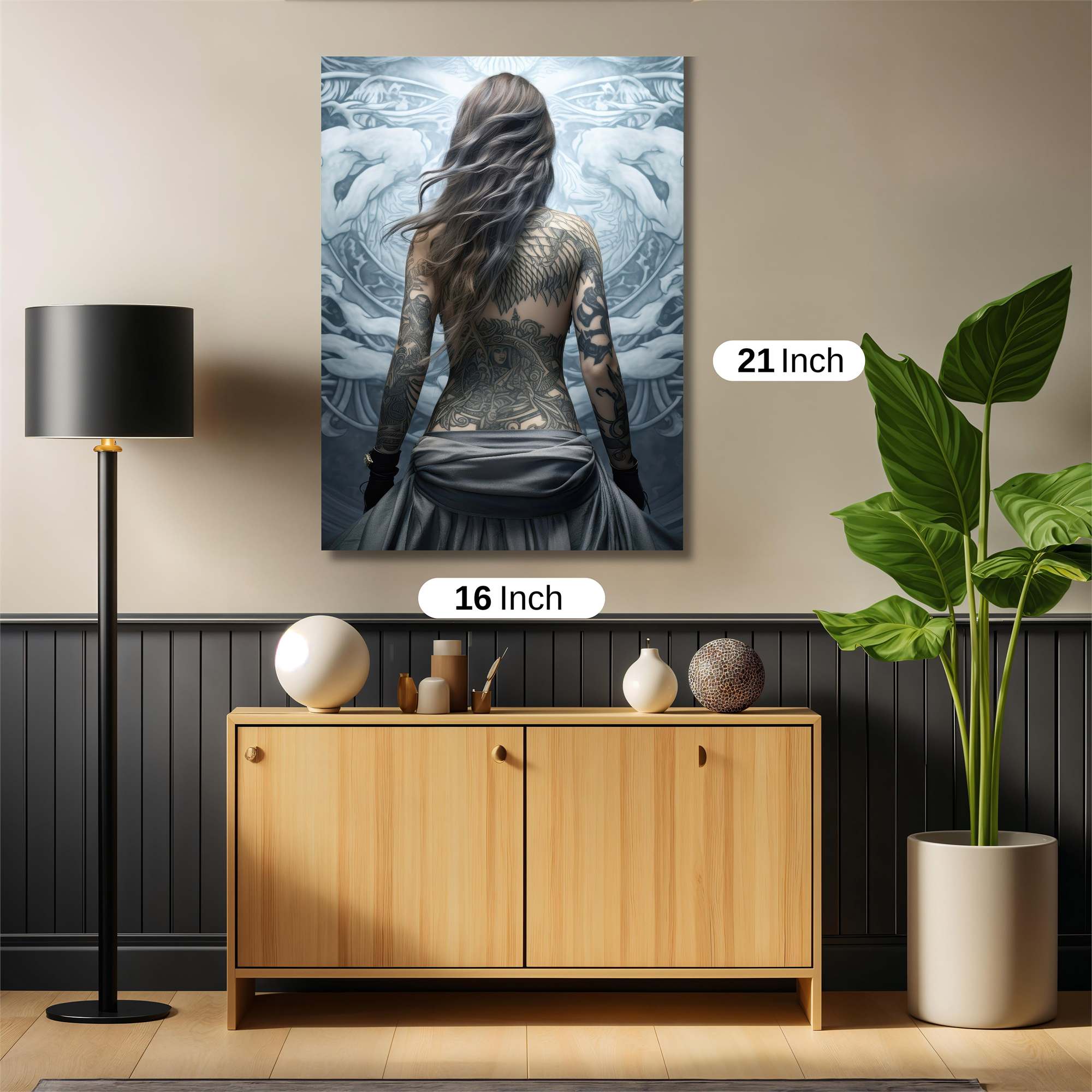 Tattooed Serenity Safe Wall Magnetic / M