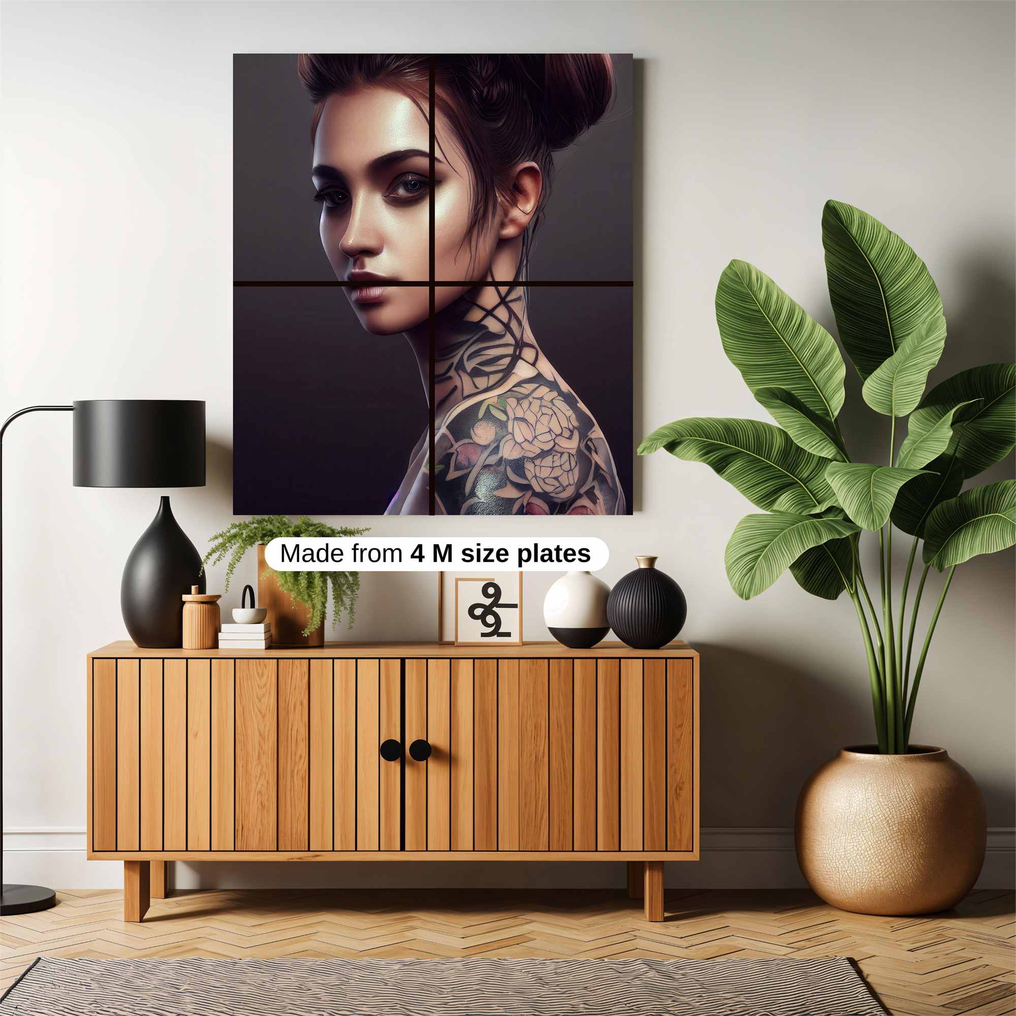 Tattooed Elegance Safe Wall Magnetic / M