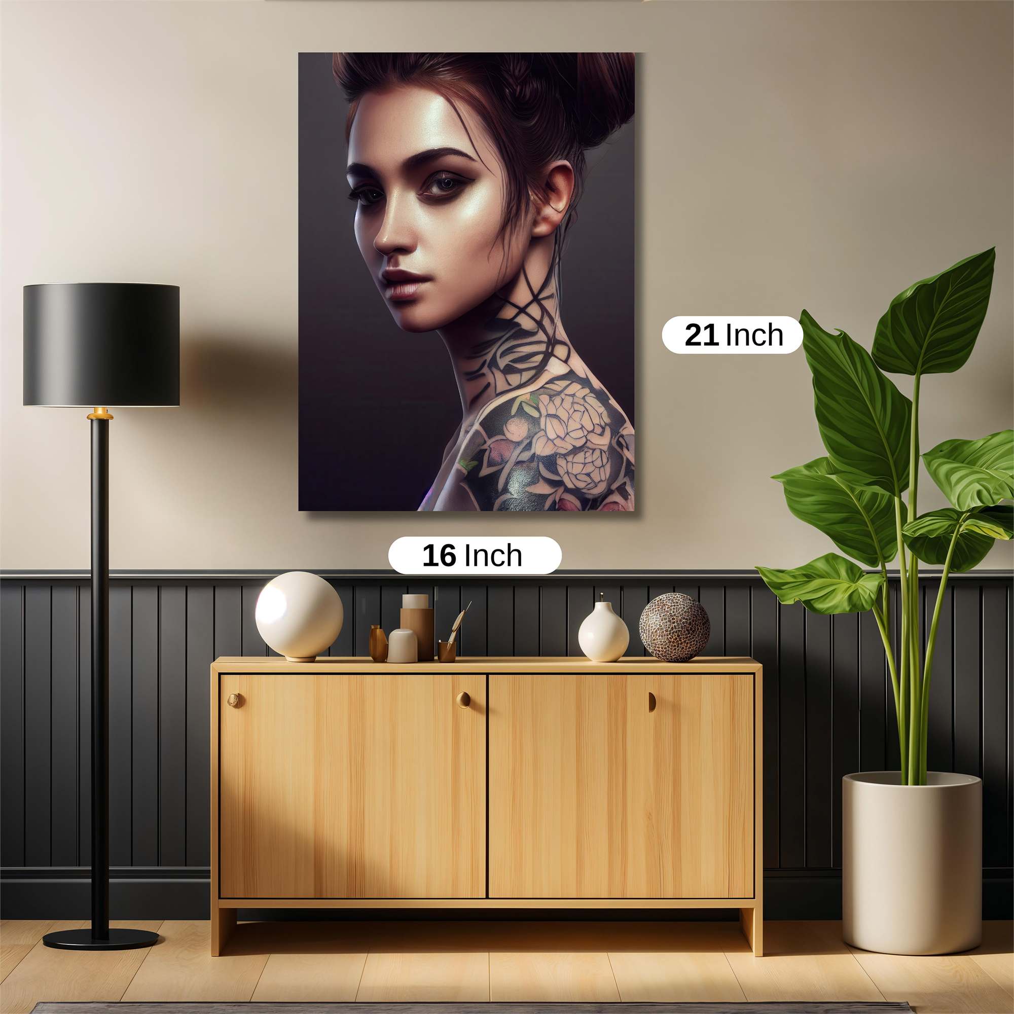 Tattooed Elegance Safe Wall Magnetic / M