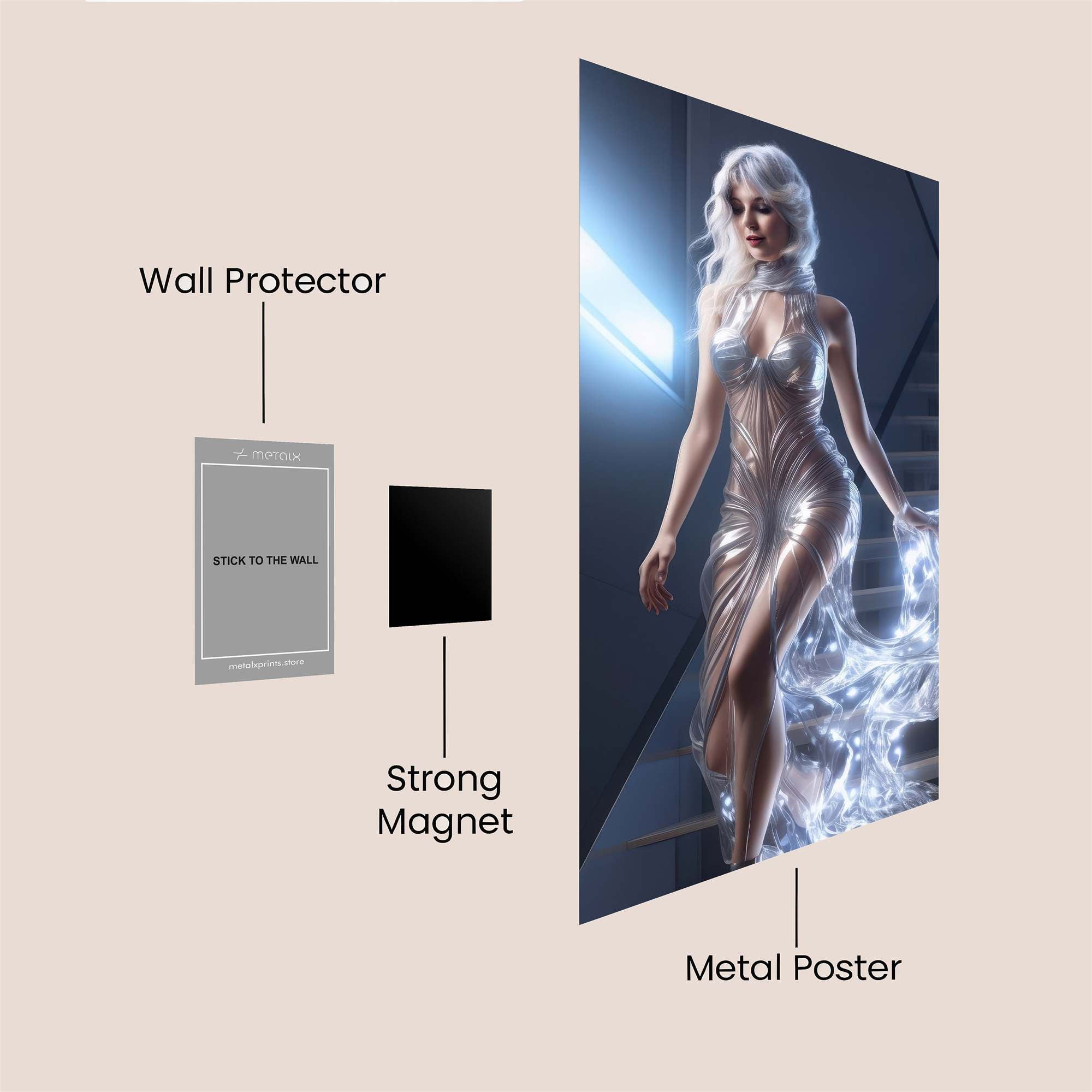 Luna Elegance Safe Wall Magnetic / M