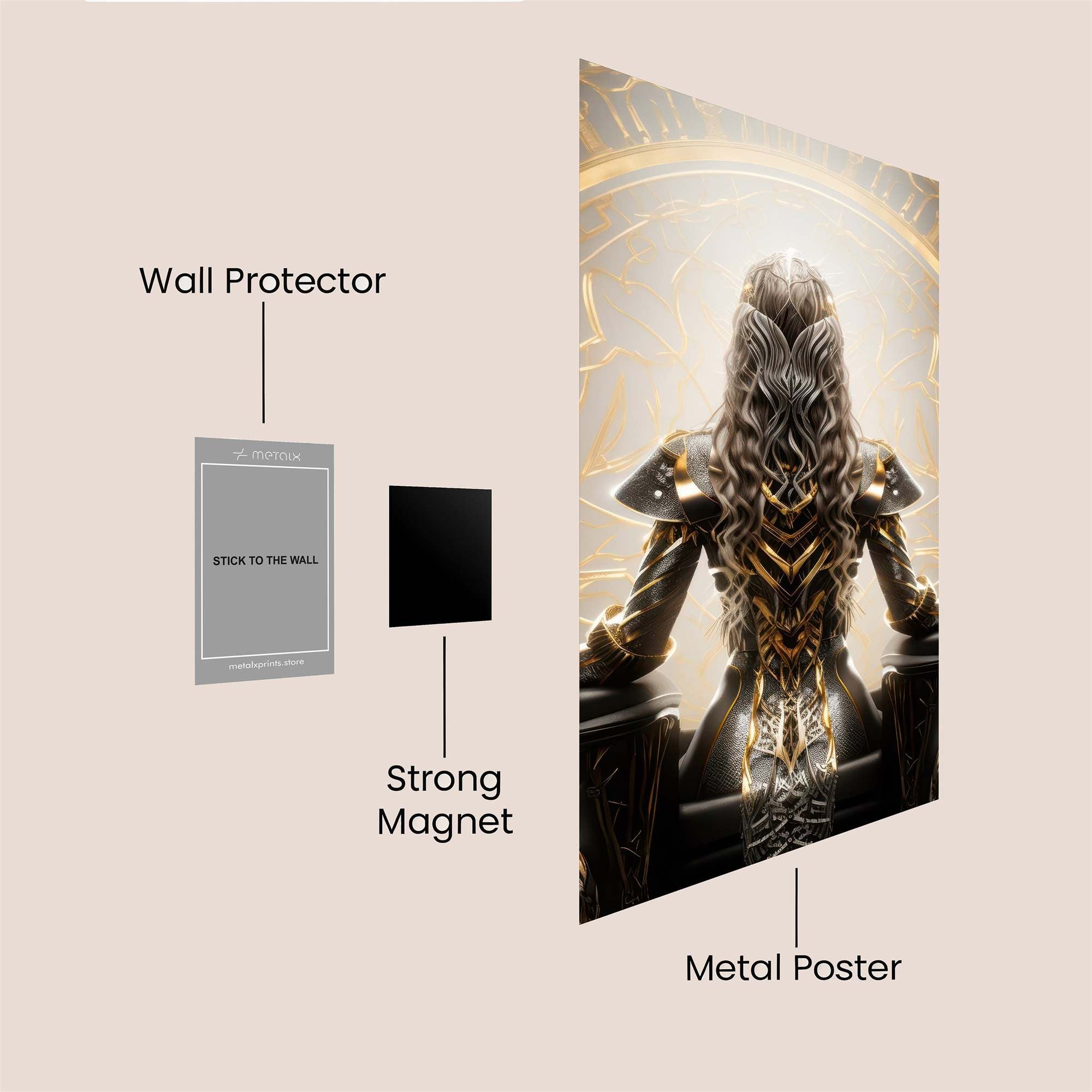 Queen Divine Safe Wall Magnetic / M