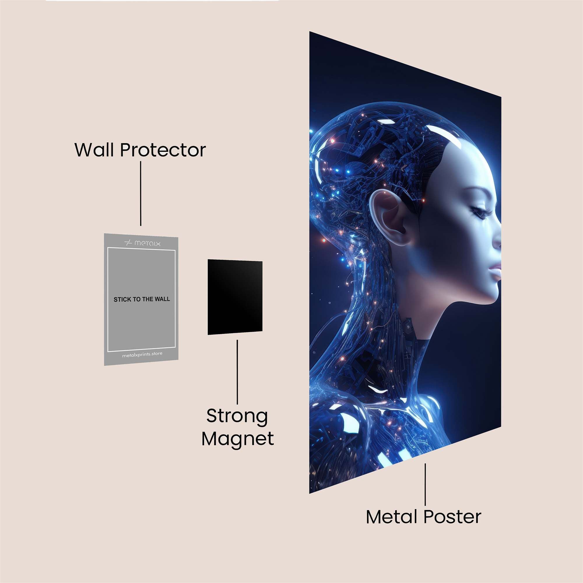 Android Serenity Safe Wall Magnetic / M