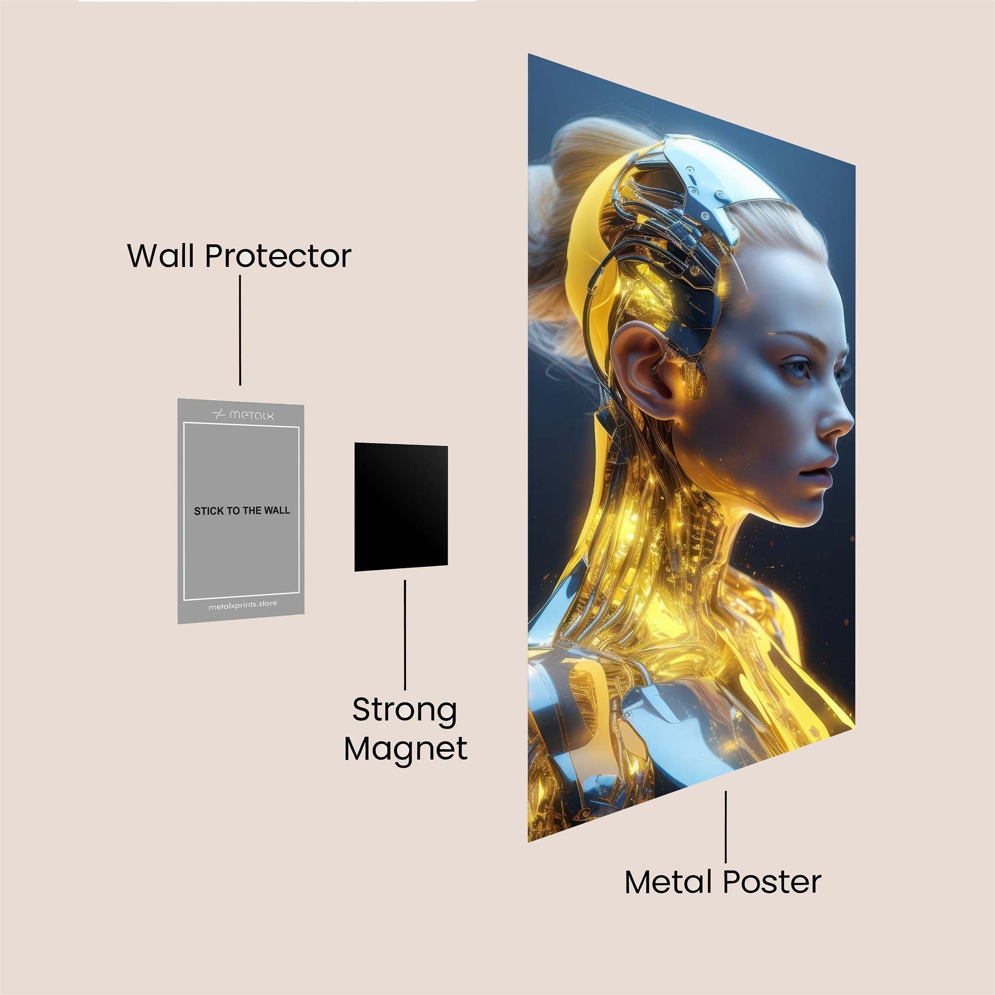 Cyber Elegance Safe Wall Magnetic / M