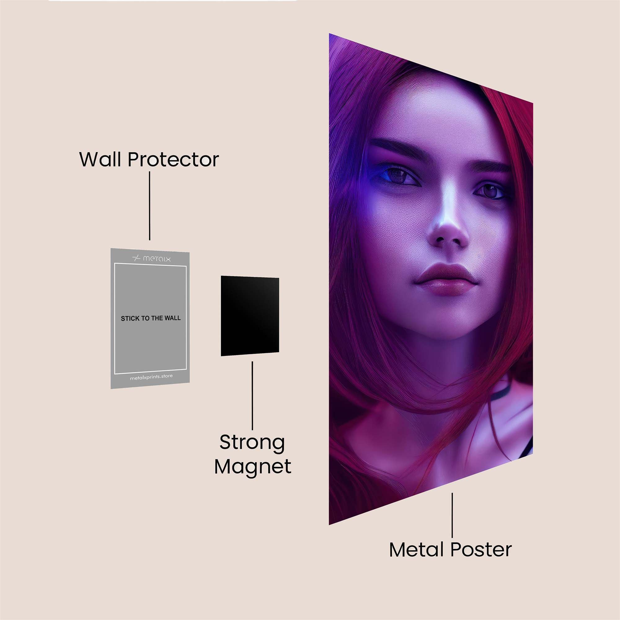 Neon Enigma Safe Wall Magnetic / M