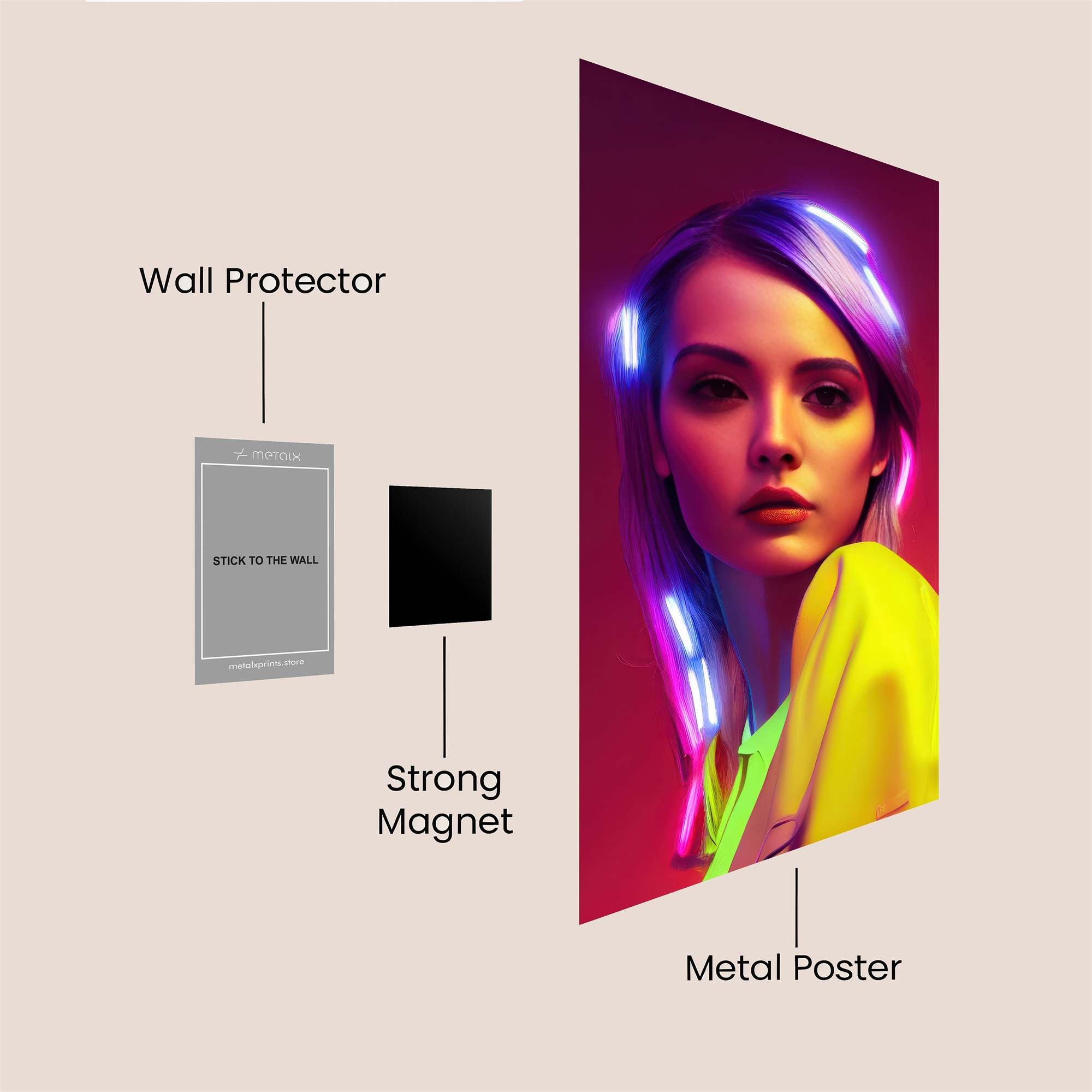 Neon Enigma Safe Wall Magnetic / M