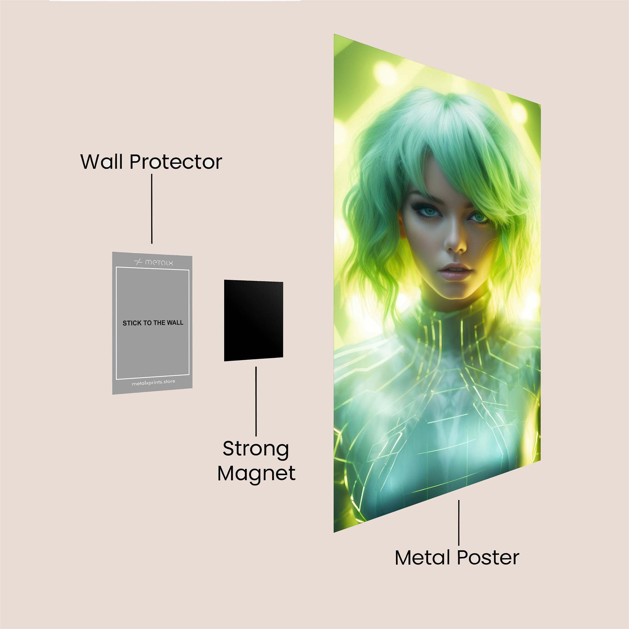 Neon Enigma Safe Wall Magnetic / M