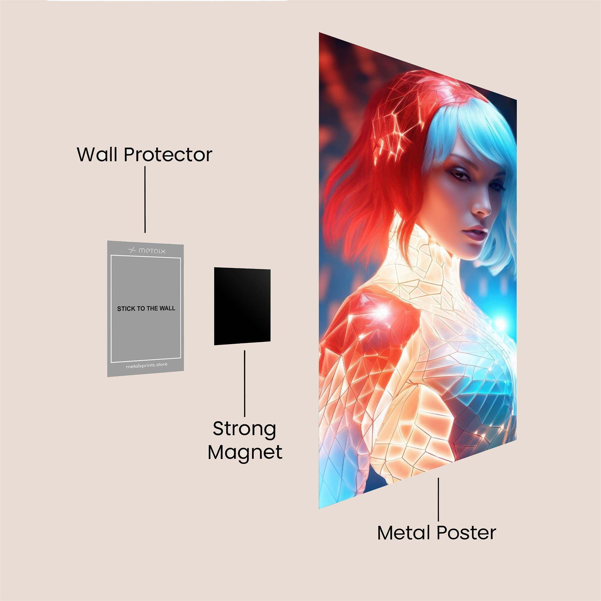 Cyber Enigma Safe Wall Magnetic / M